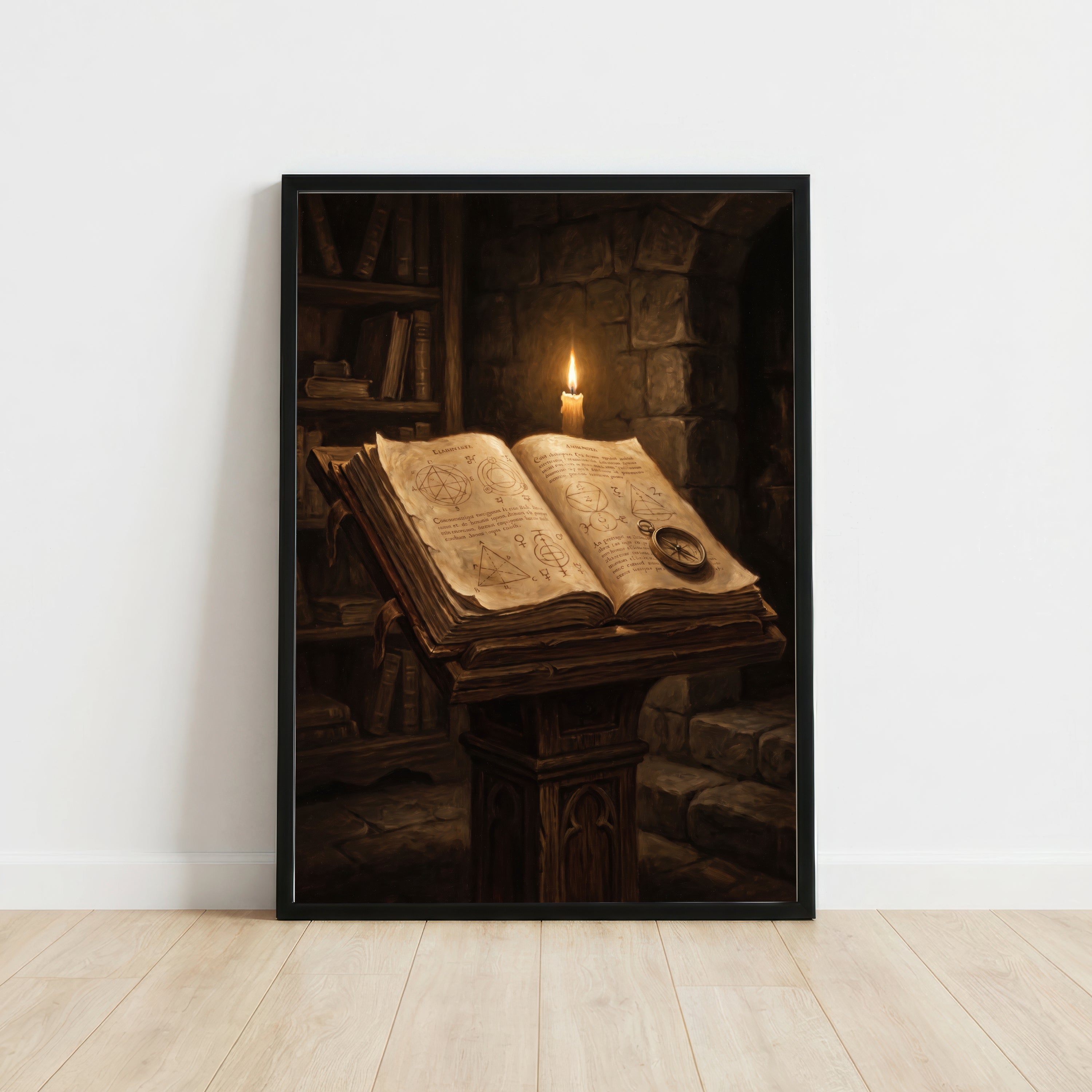 Mystical Spellbook Dark Academia Art Print