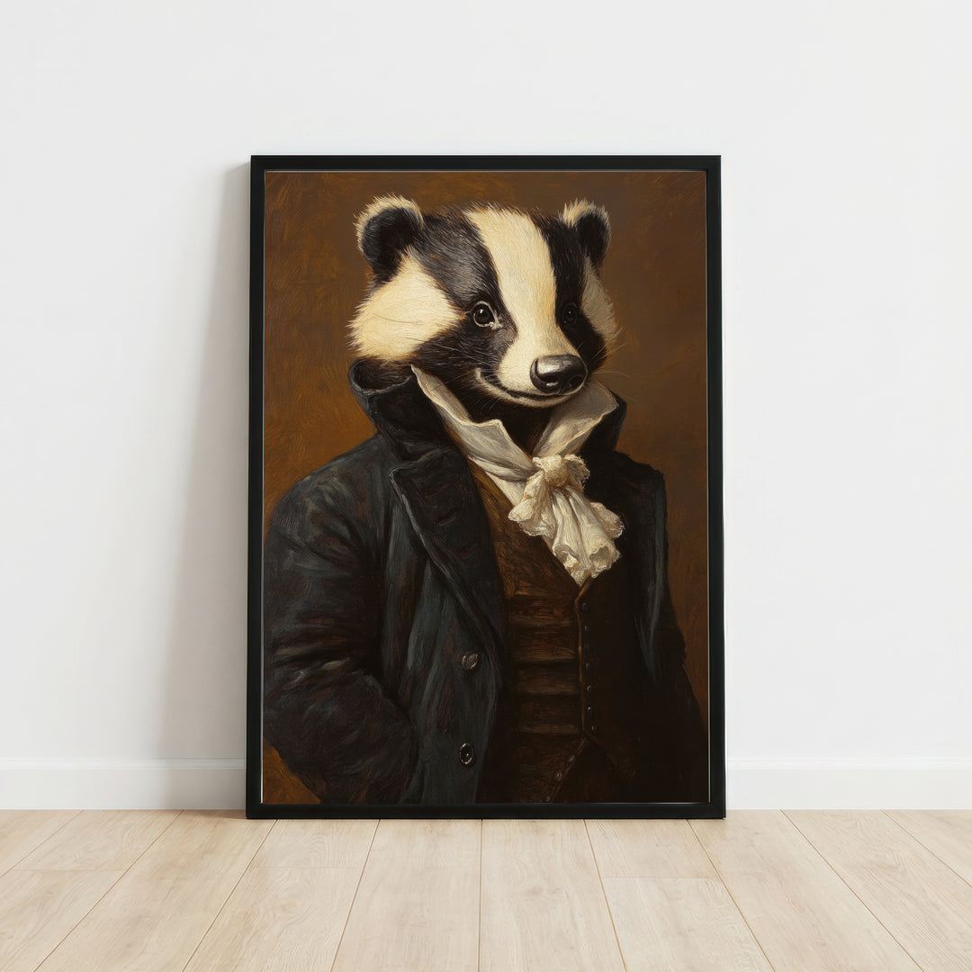 Victorian Panda Portrait Art Print
