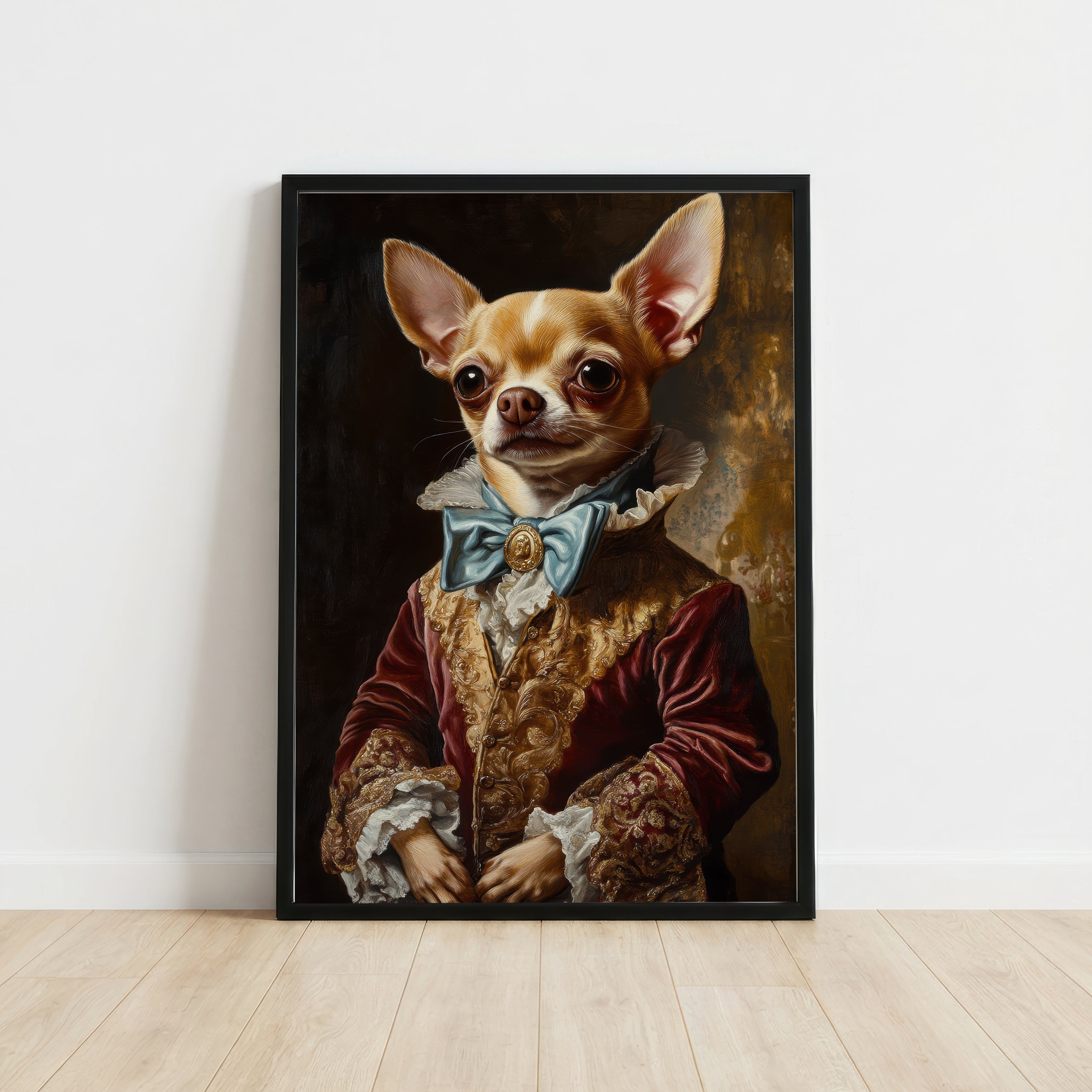 Aristocratic Chihuahua Portrait Art Print