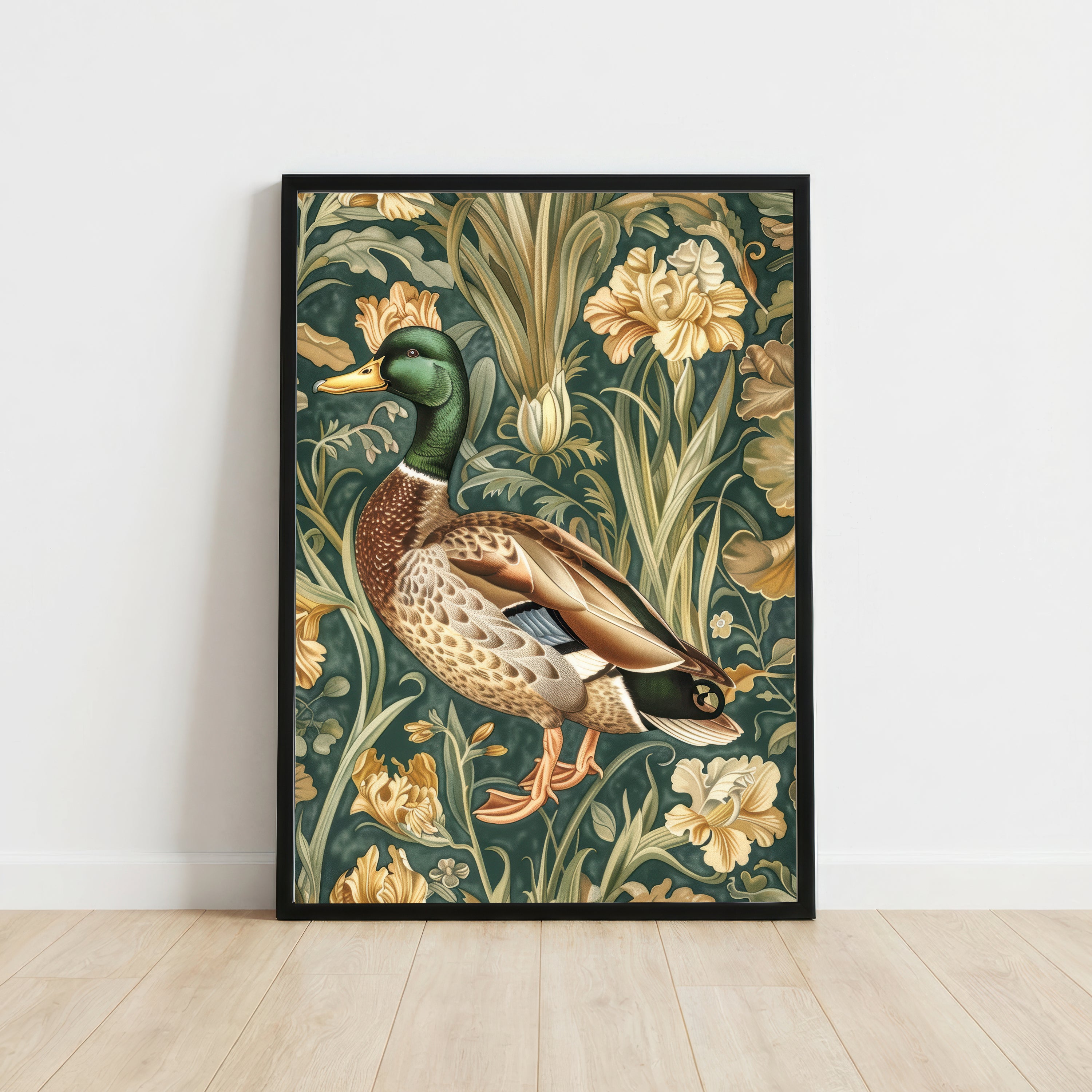 Mallard Botanical Art Print