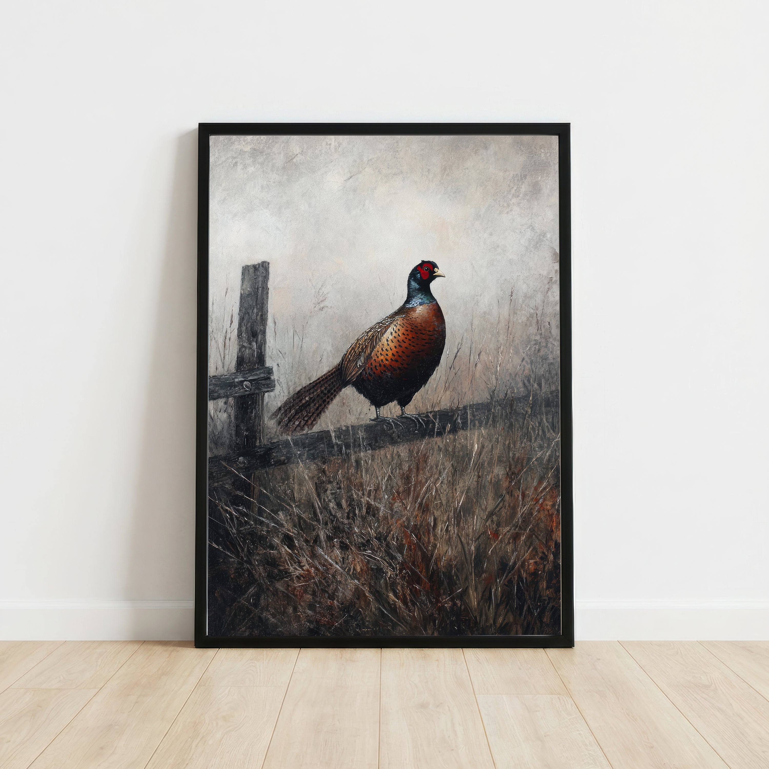 Pheasant Dark Wildlife Art Print