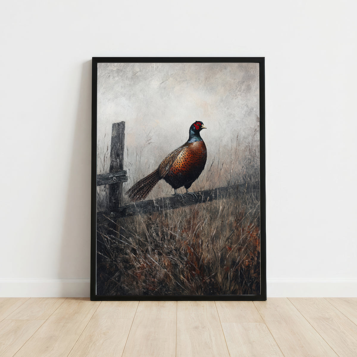 Pheasant Dark Wildlife Art Print