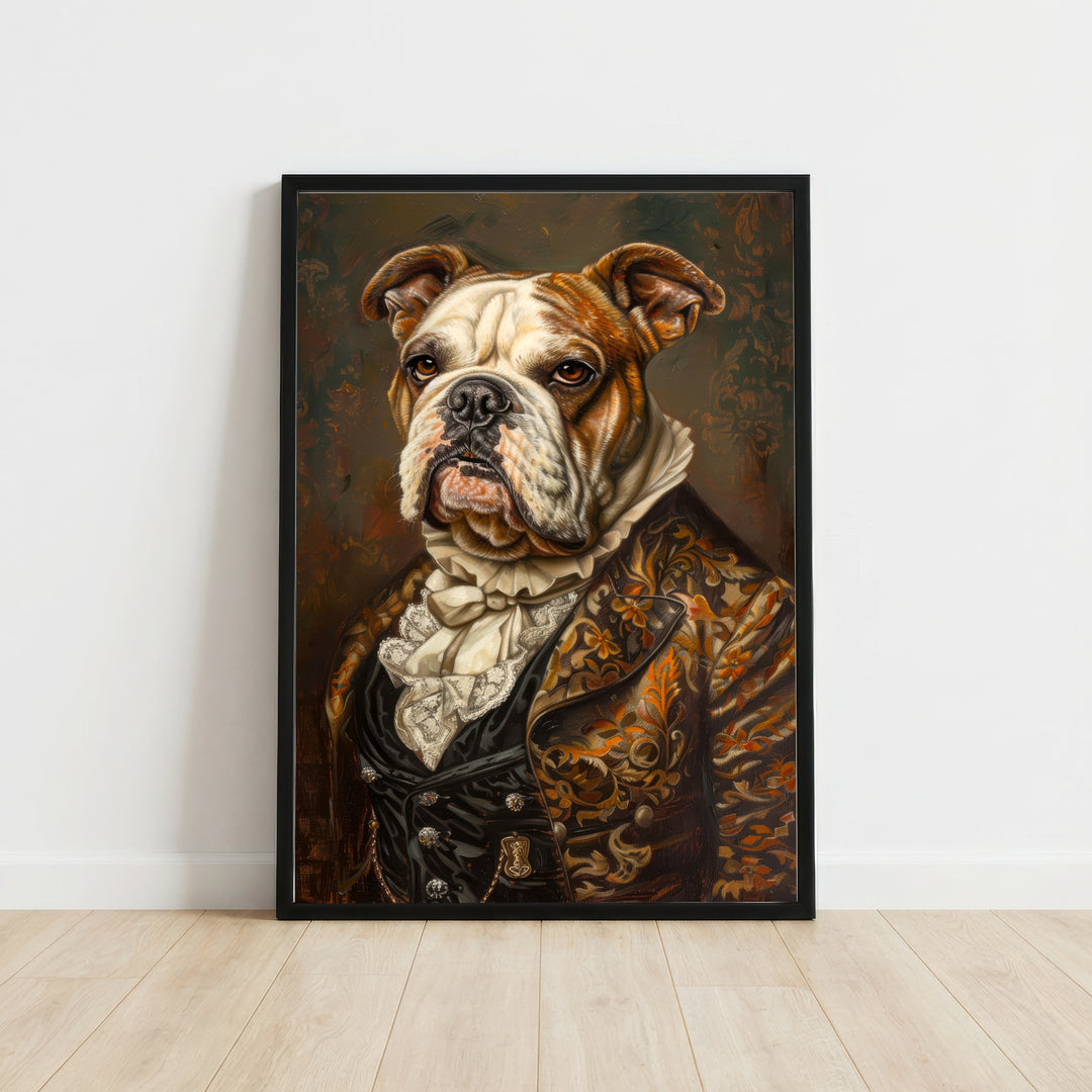 Victorian Bulldog Portrait Art Print