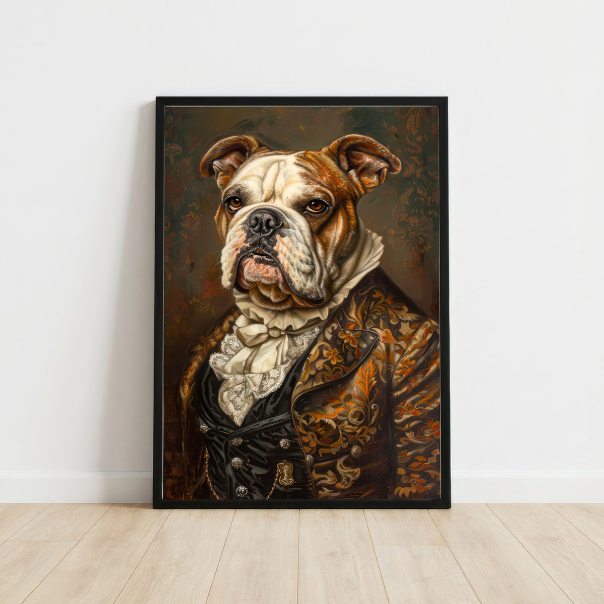 Victorian Bulldog Portrait Art Print