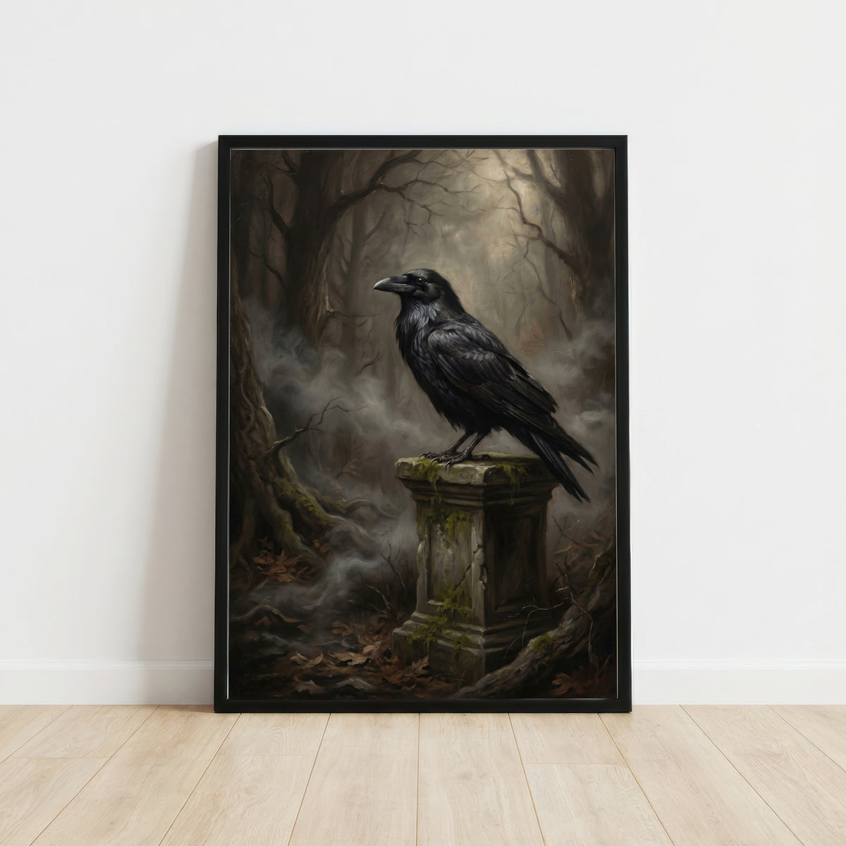 Gothic Raven Art Print