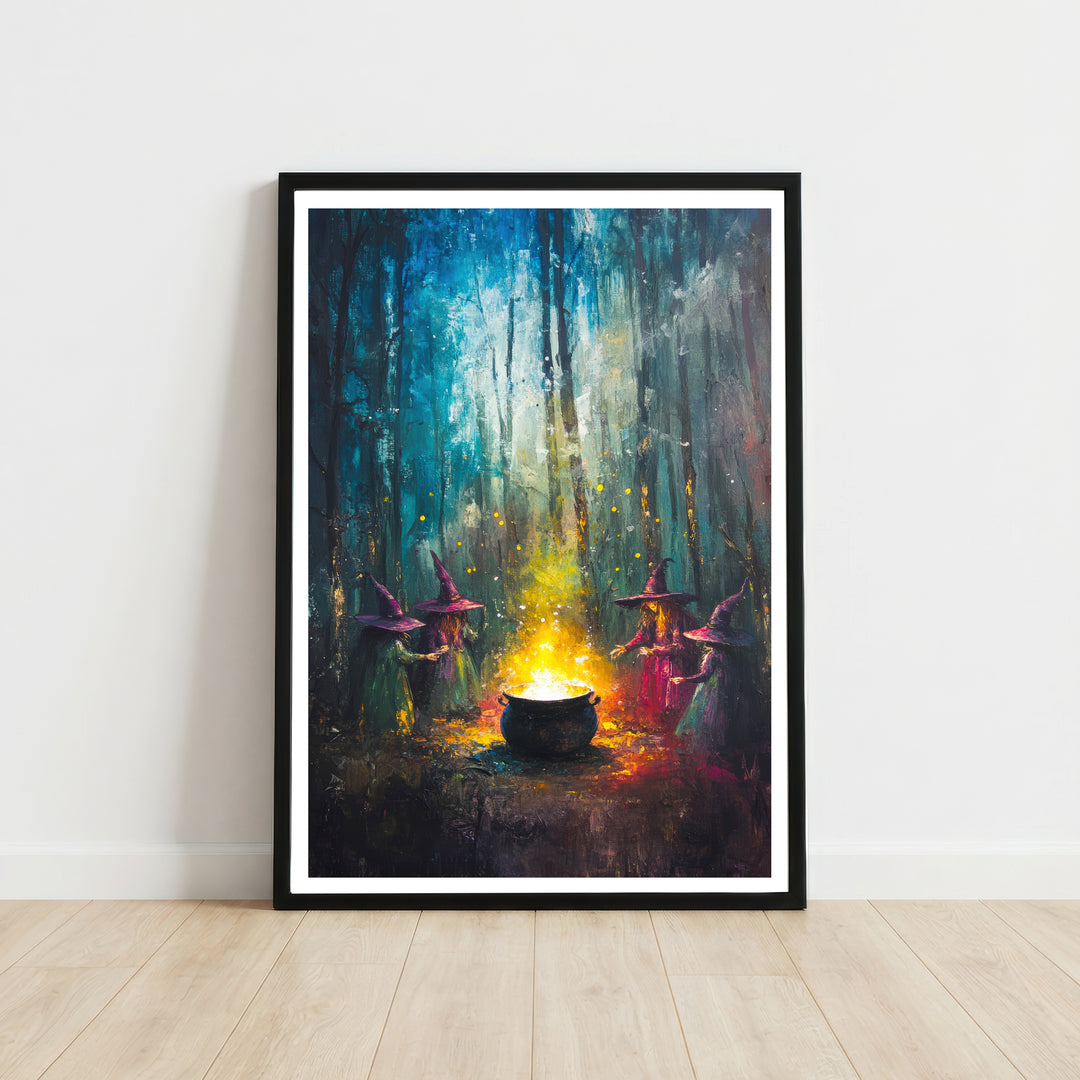 Witches Around a Cauldron Art Print
