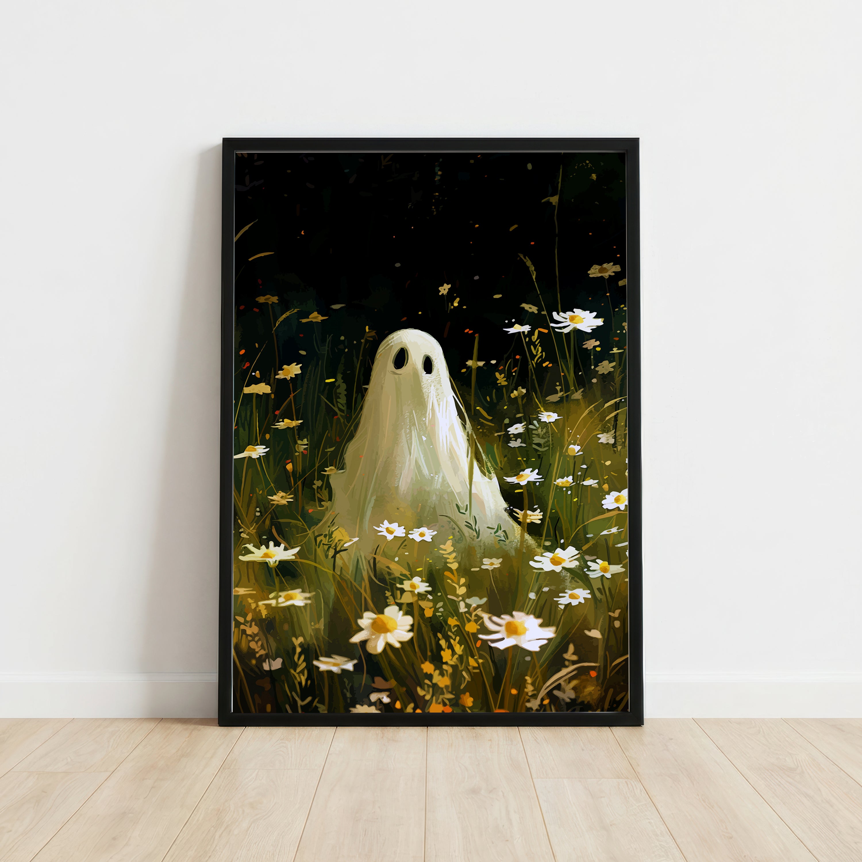 Ghost in a Daisy Meadow Art Print