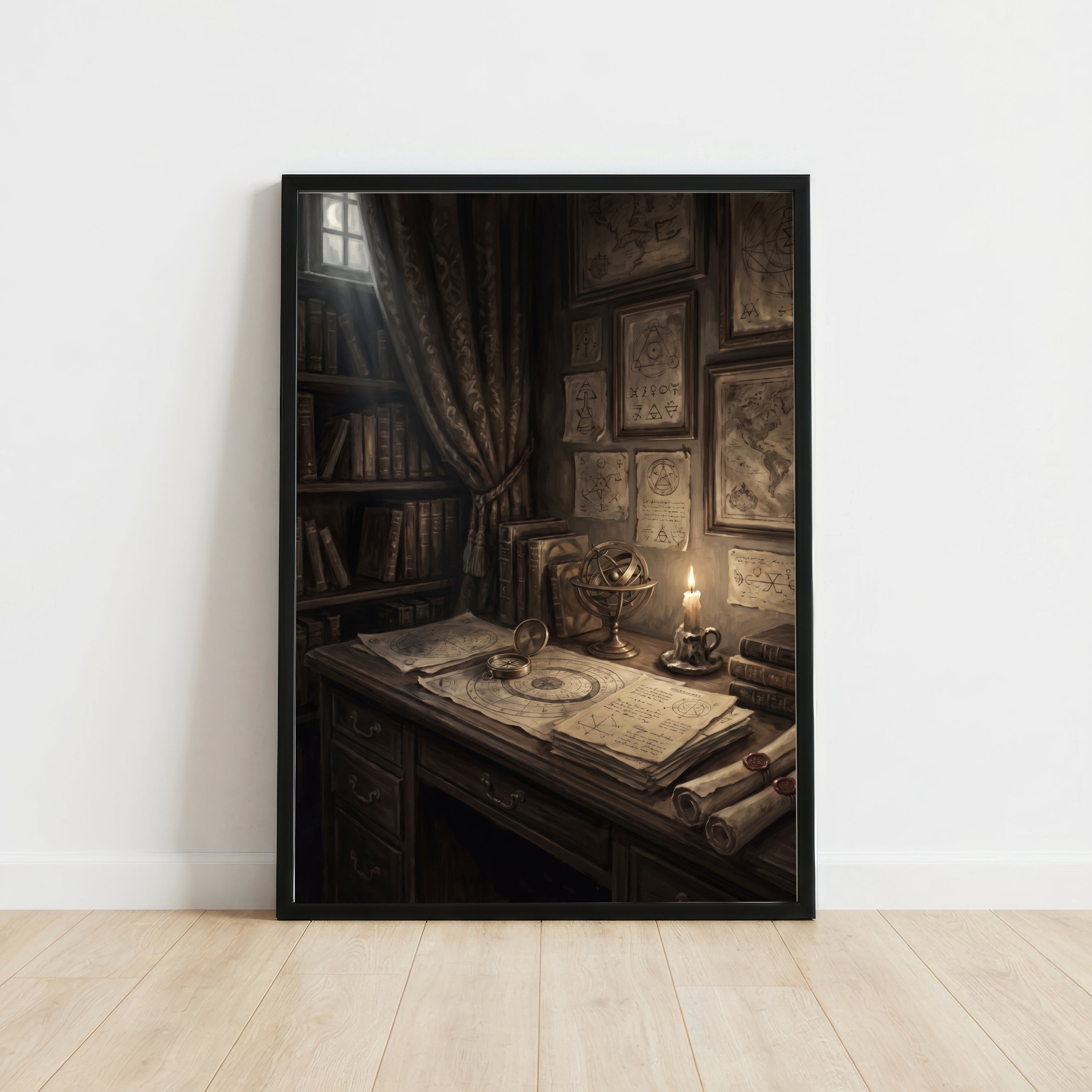 Occult Scholar's Study Art Print