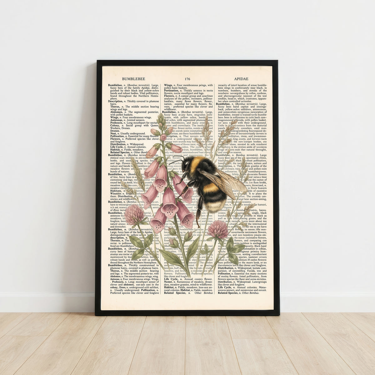Bumblebee Botanical Art Print