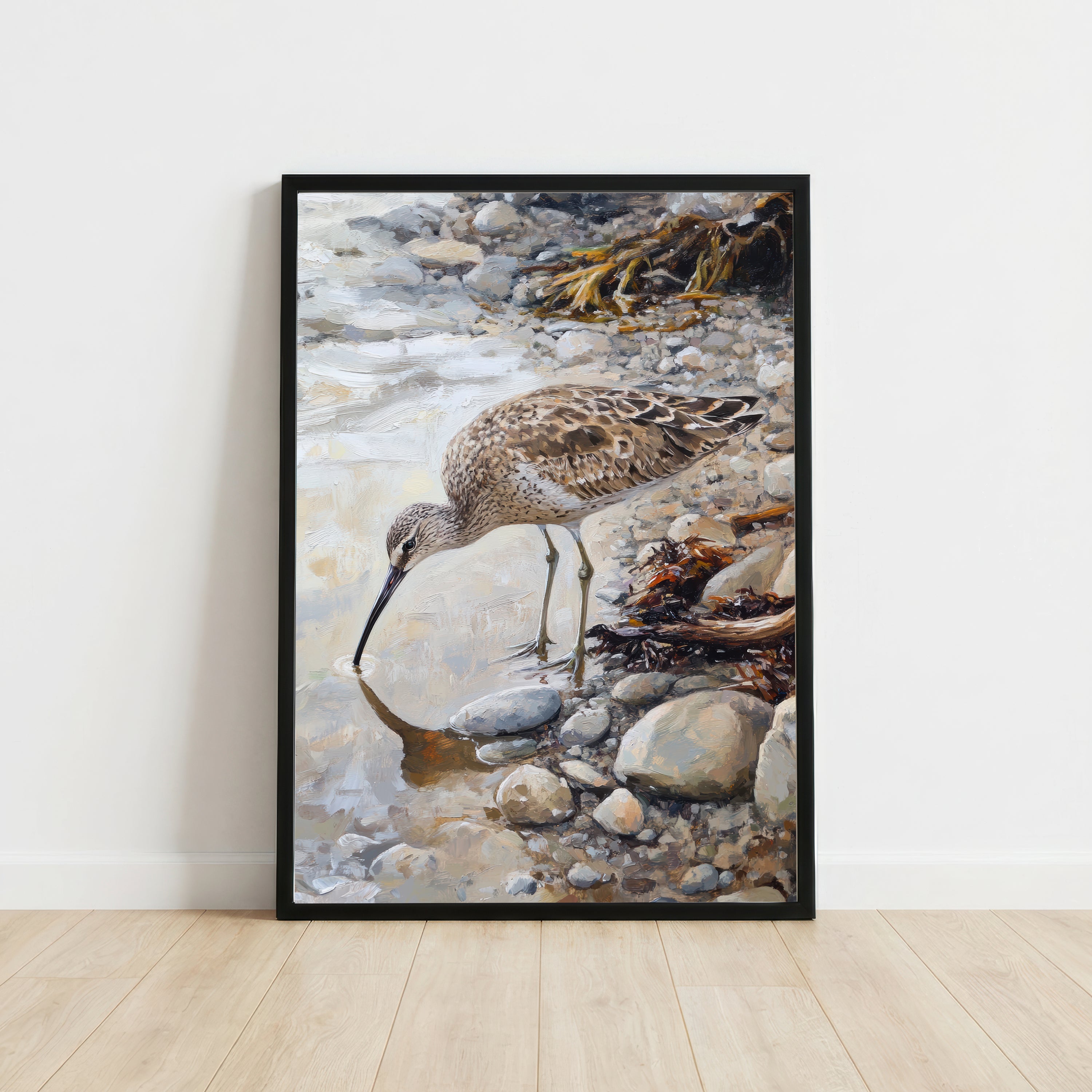 Painterly Shorebird Art Print