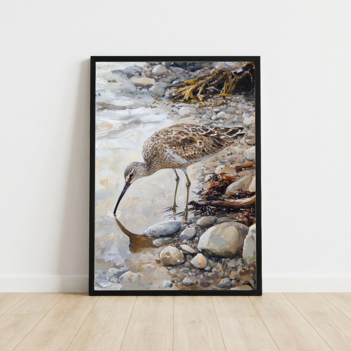 Painterly Shorebird Art Print