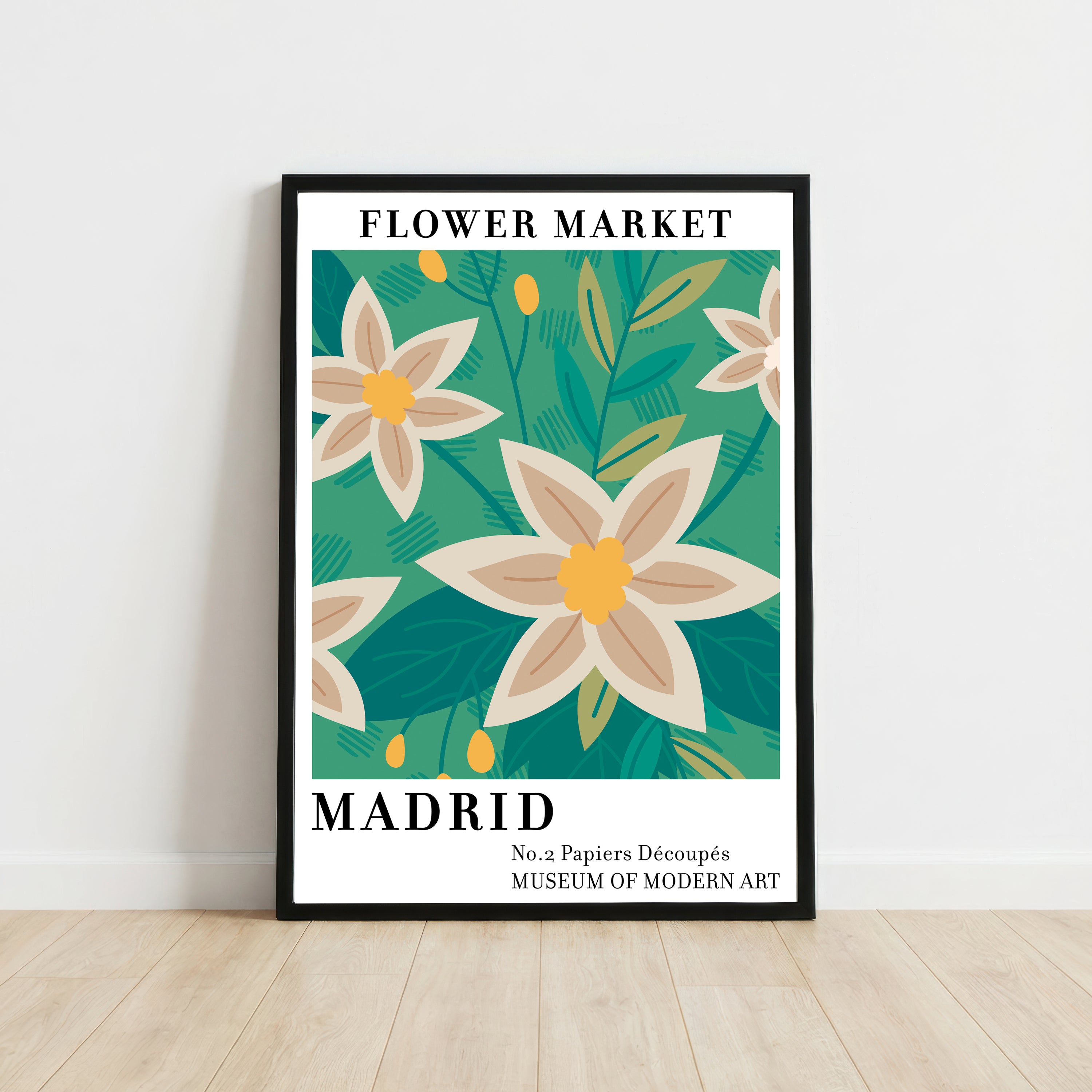Madrid Flower Market Art Print