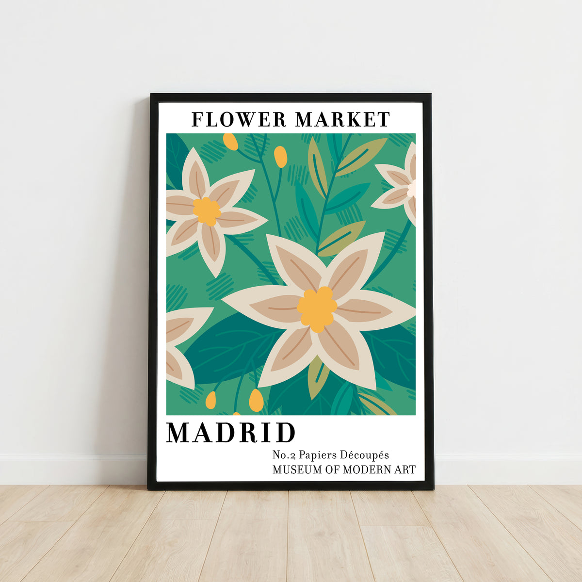 Madrid Flower Market Art Print