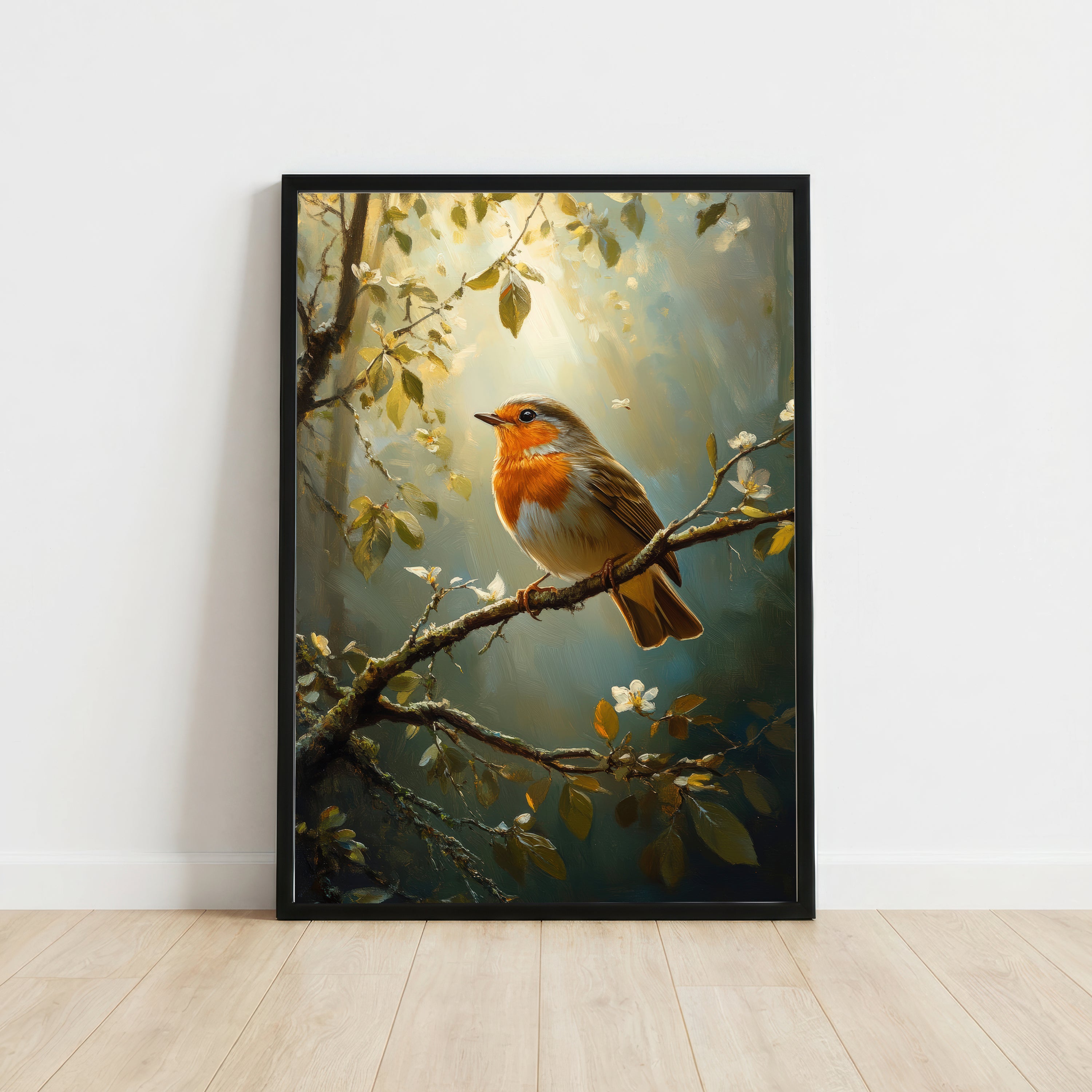 Robin Blossom Art Print