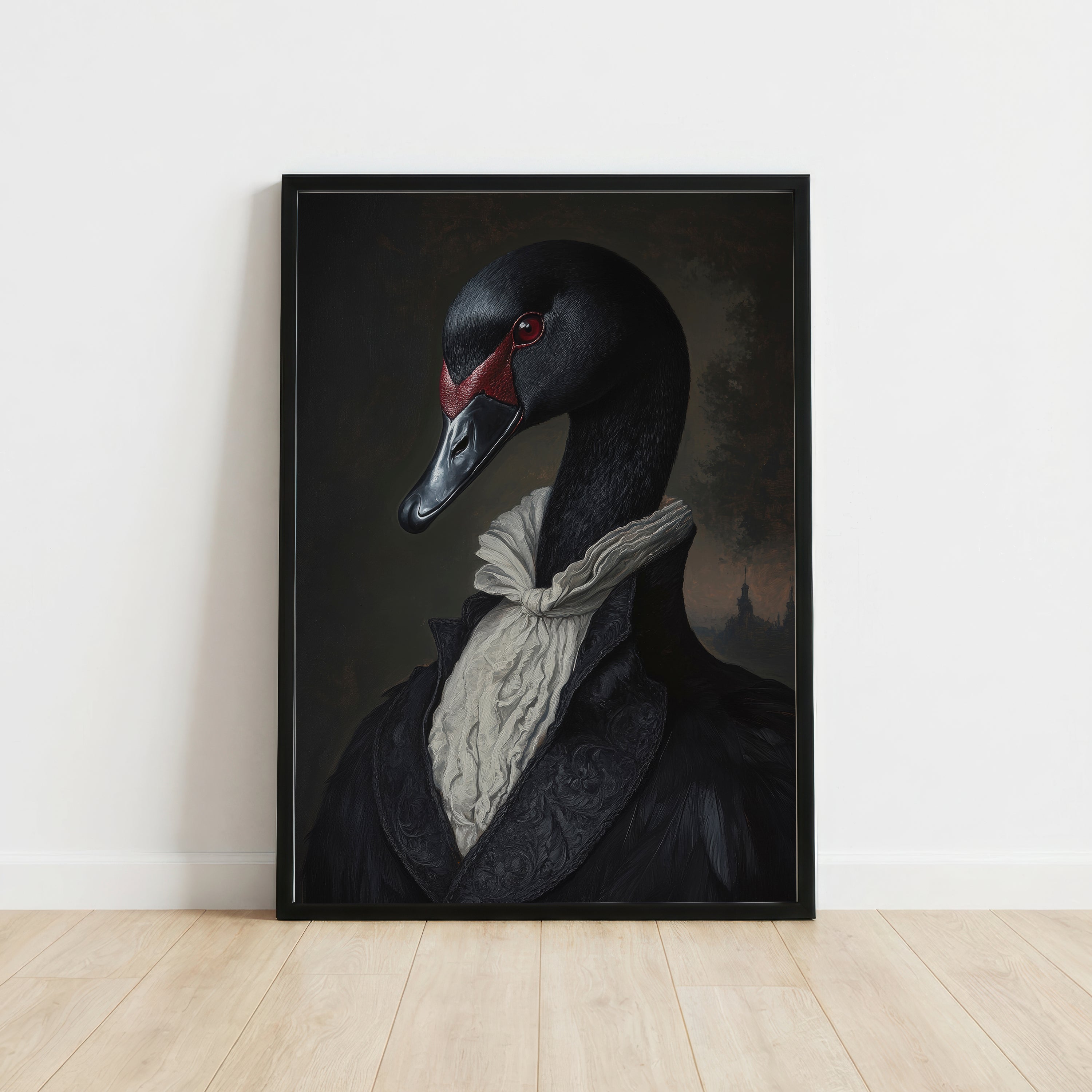 Black Swan Victorian Art Print