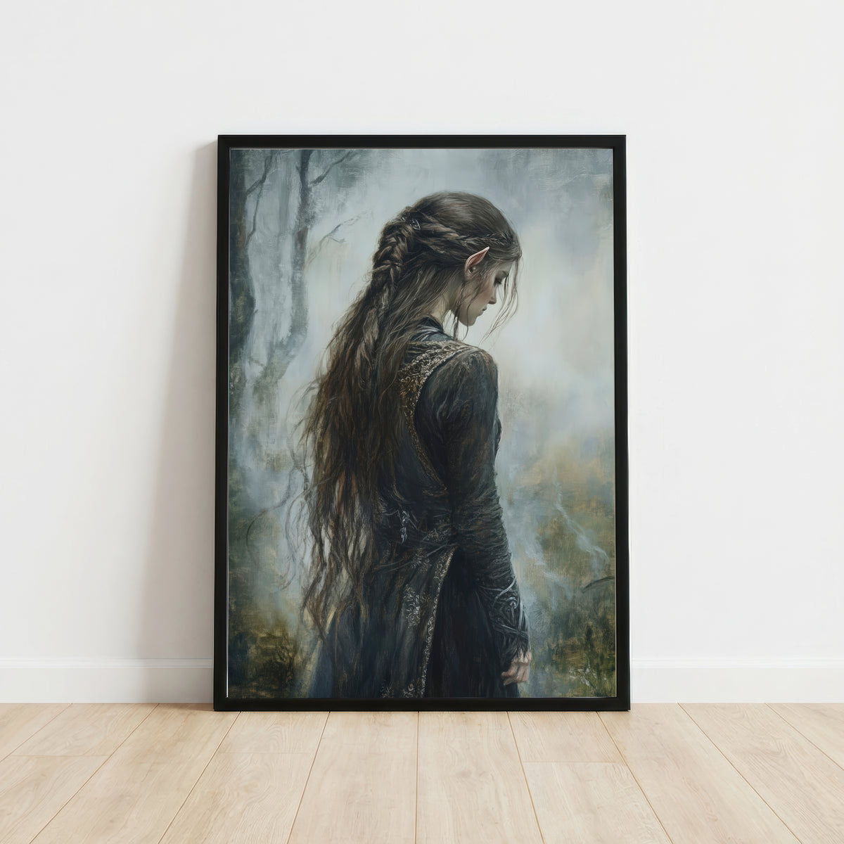 Elven Woman Dark Fantasy Art Print