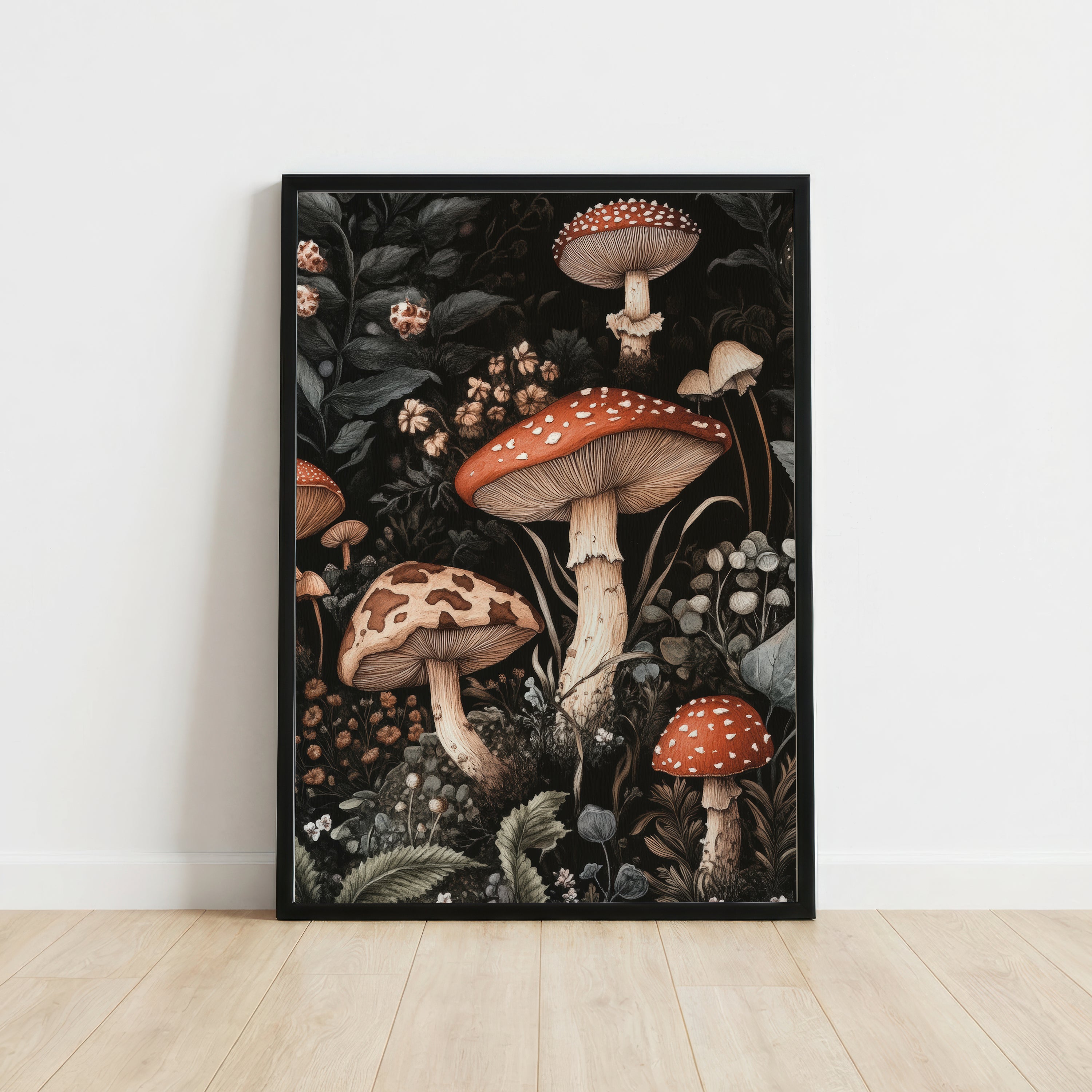 Vintage Mushroom Botanical Art Print