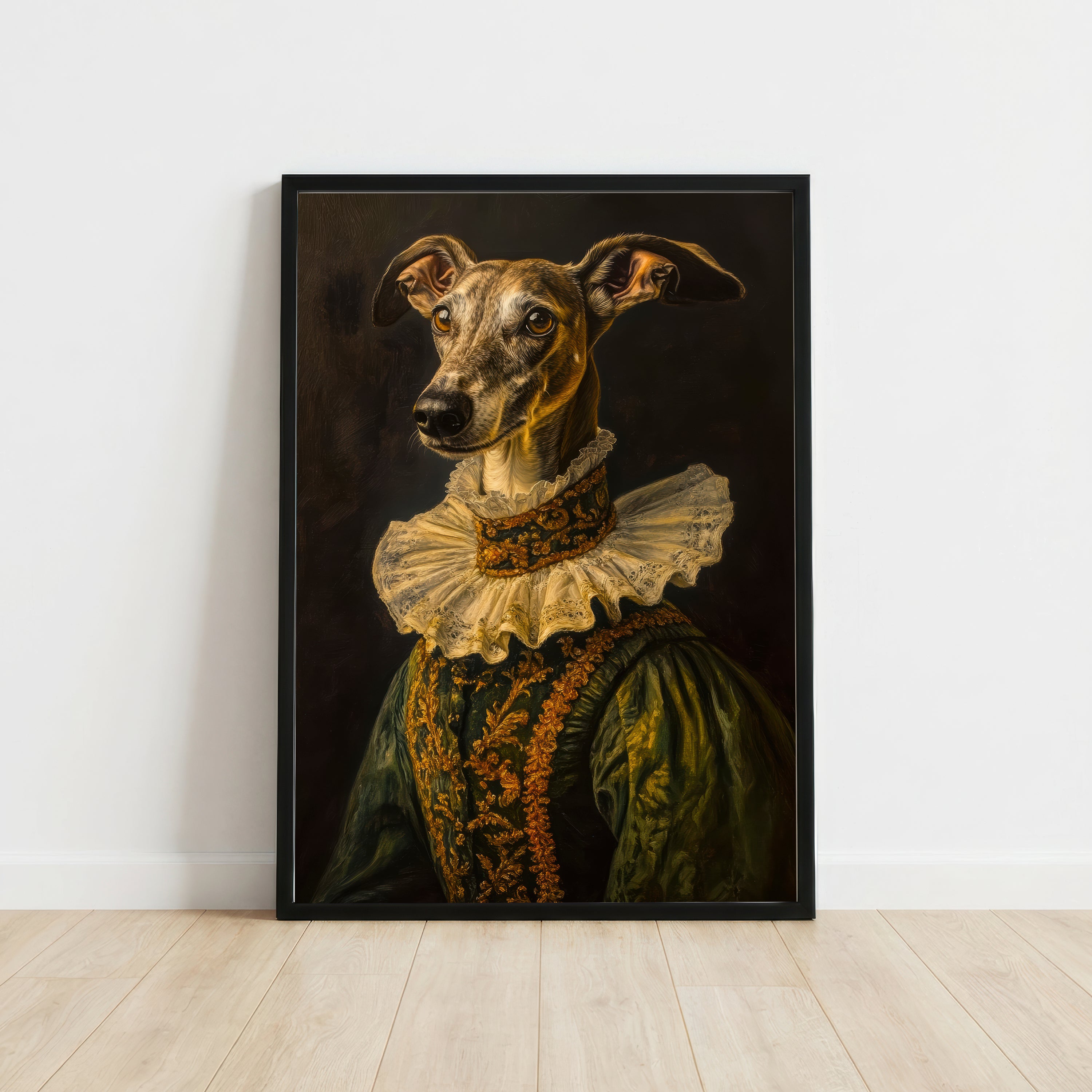 Victorian Greyhound Portrait Art Print