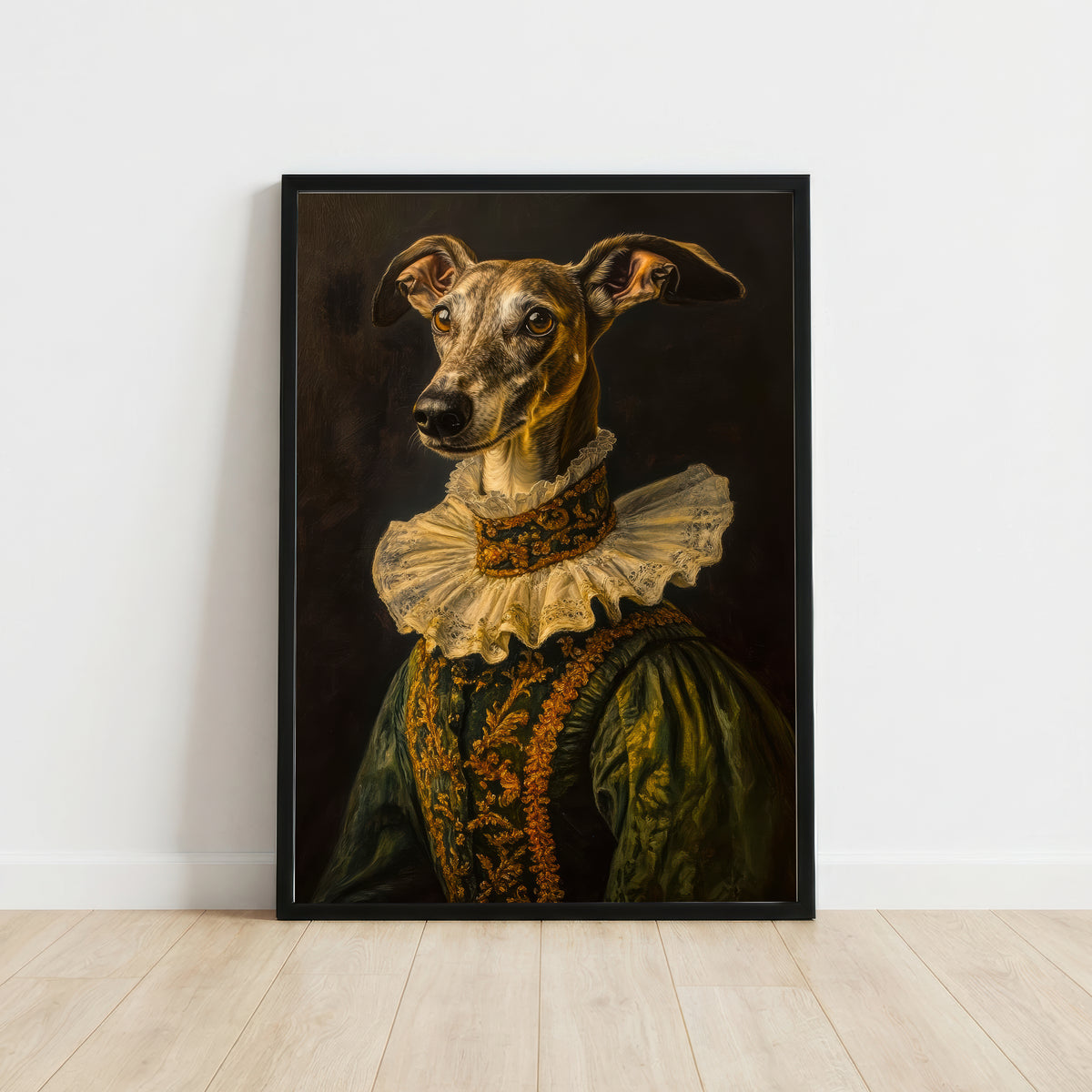 Victorian Greyhound Portrait Art Print