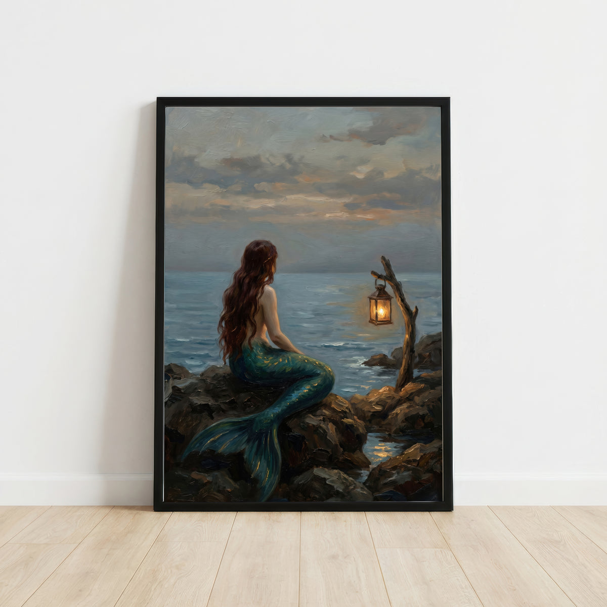 Mermaid by the Sea Art Print