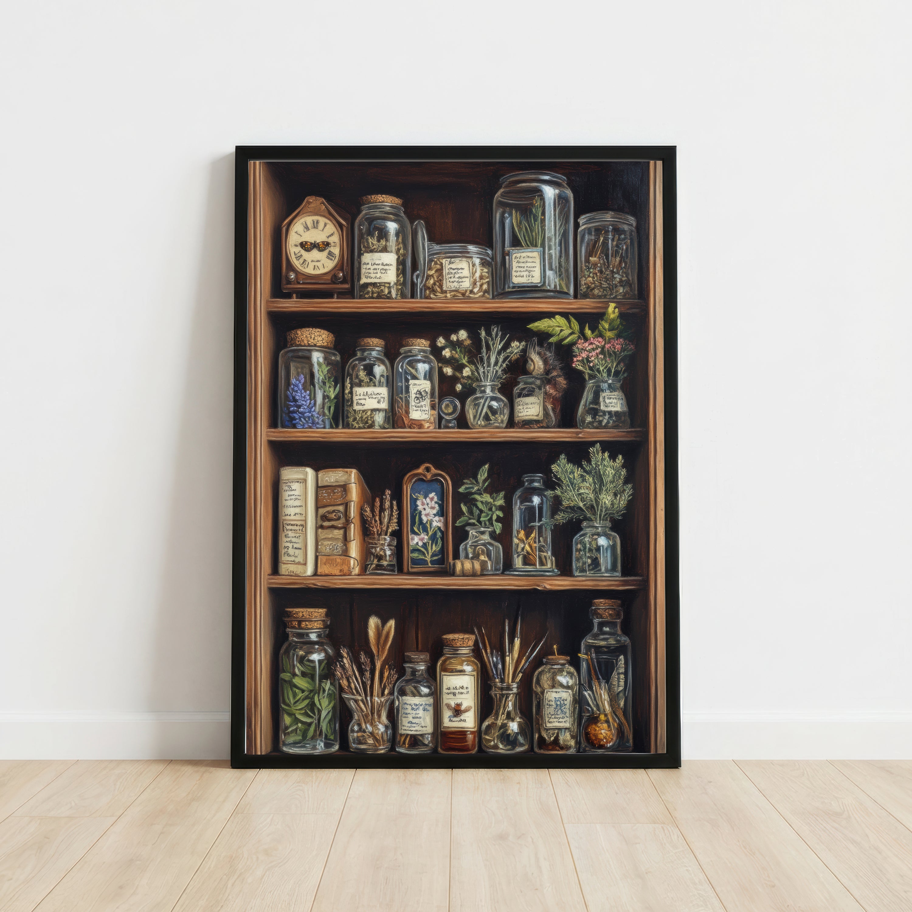 Vintage Apothecary Cabinet Art Print