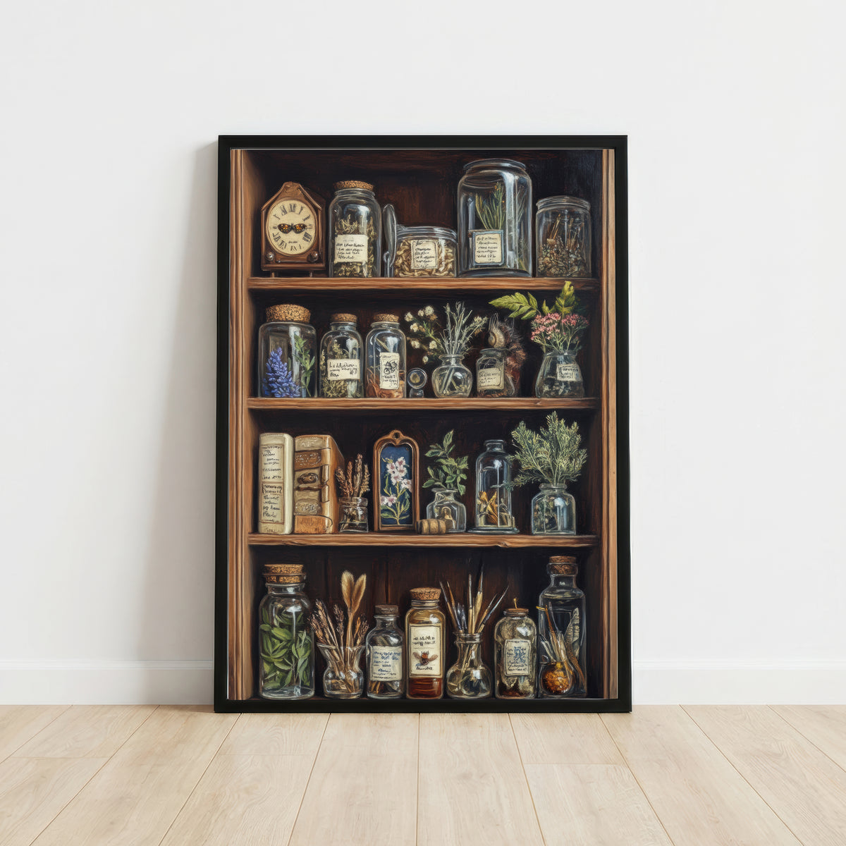 Vintage Apothecary Cabinet Art Print