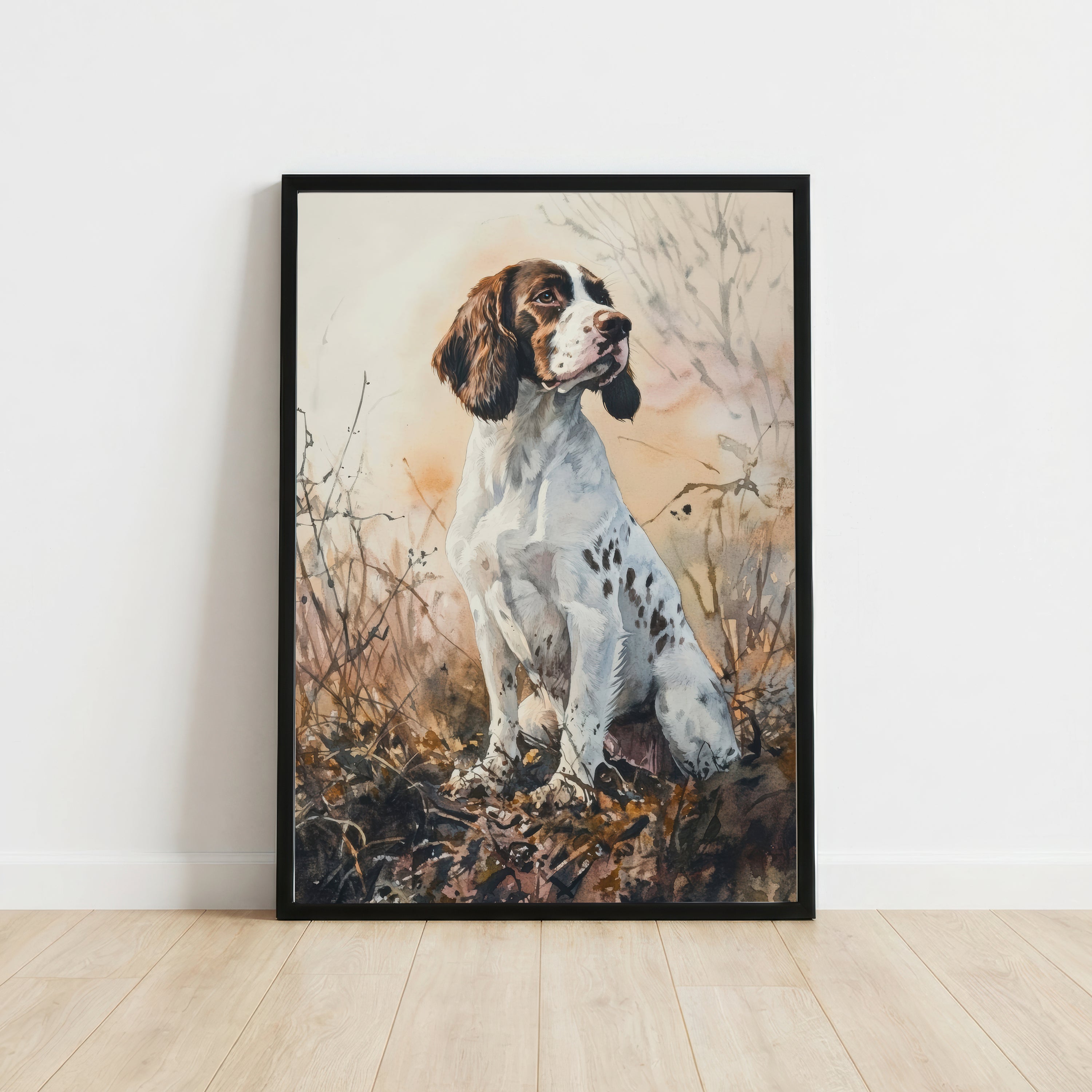 Watercolour Spaniel Dog Art Print
