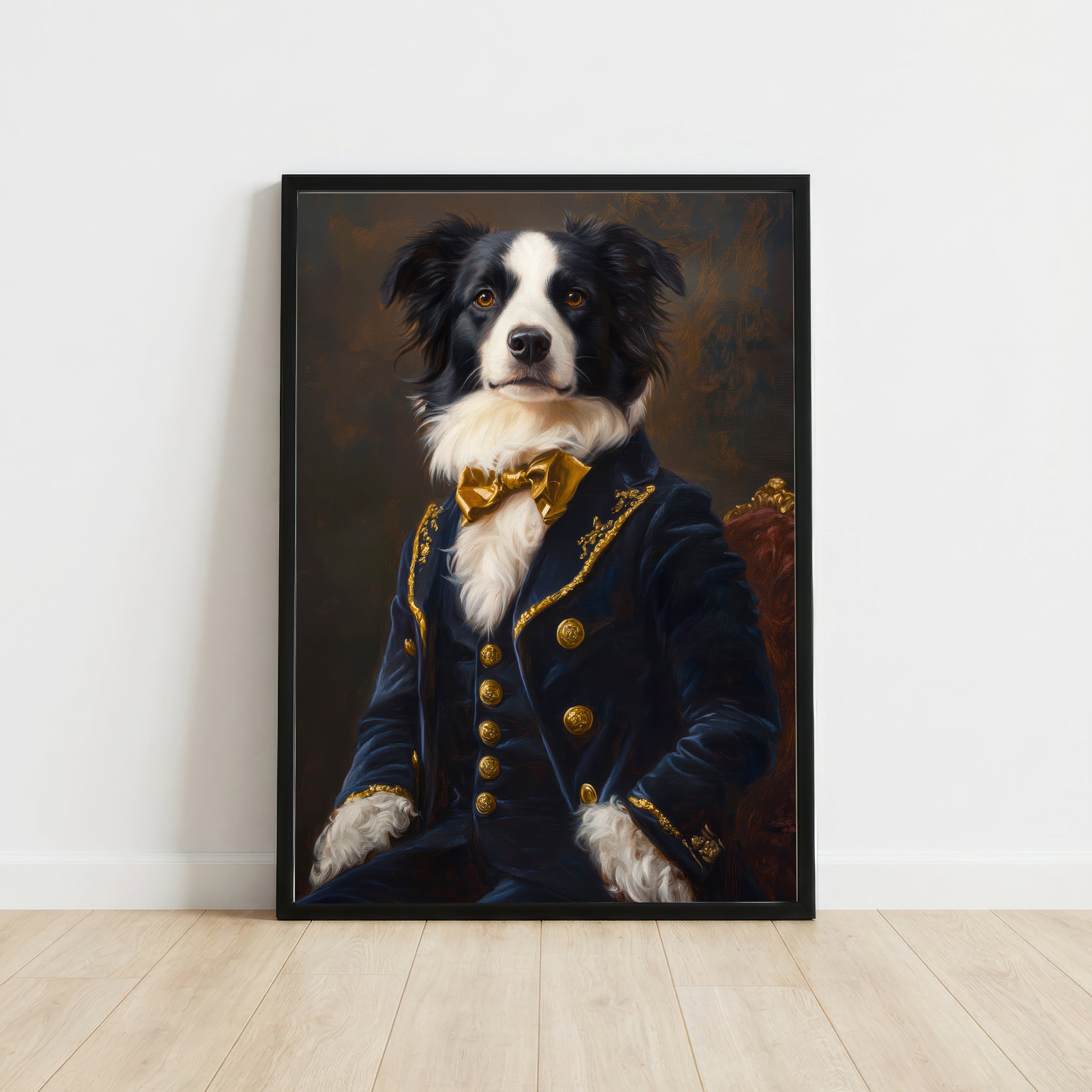 Regal Dressed Dog Art Print
