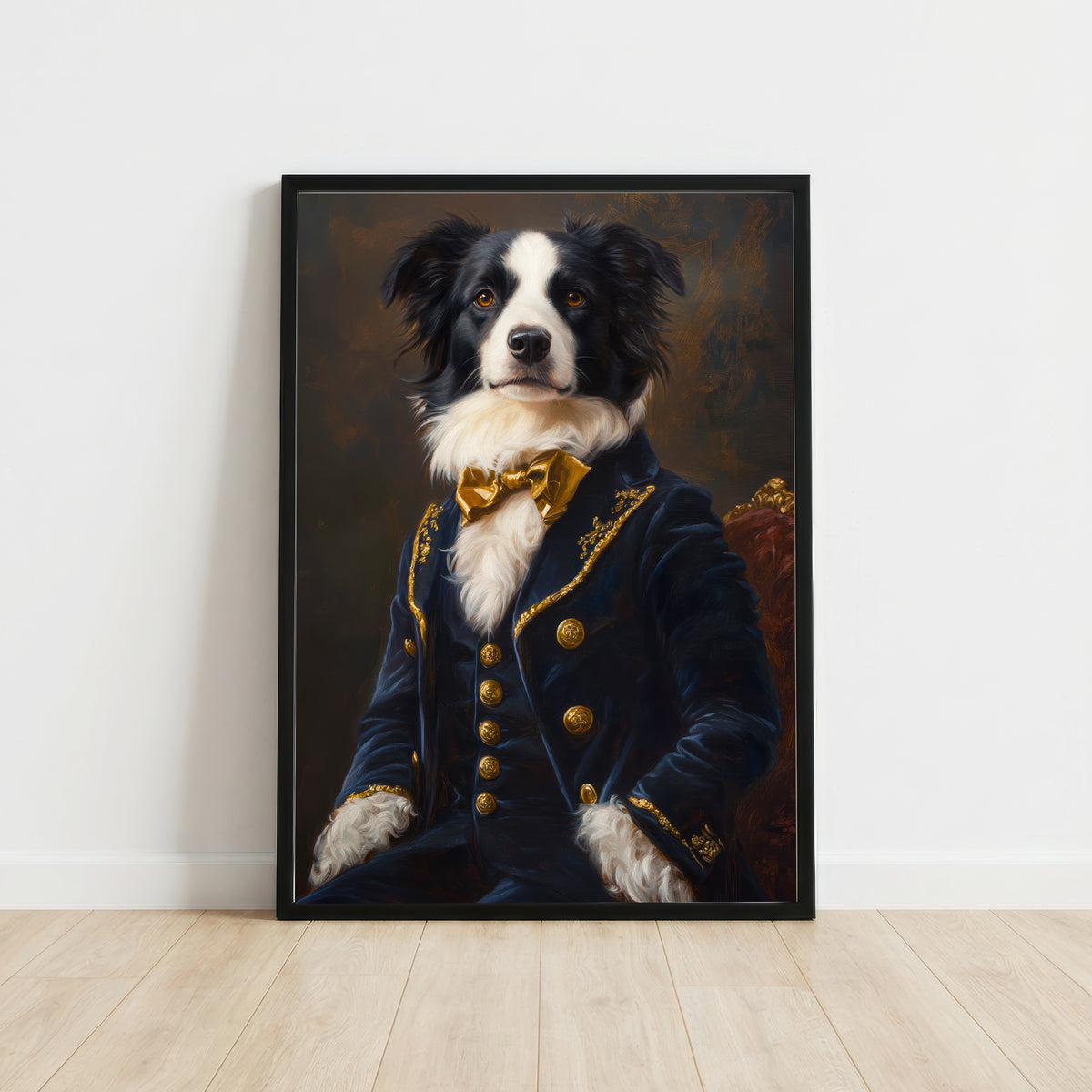 Regal Dressed Dog Art Print