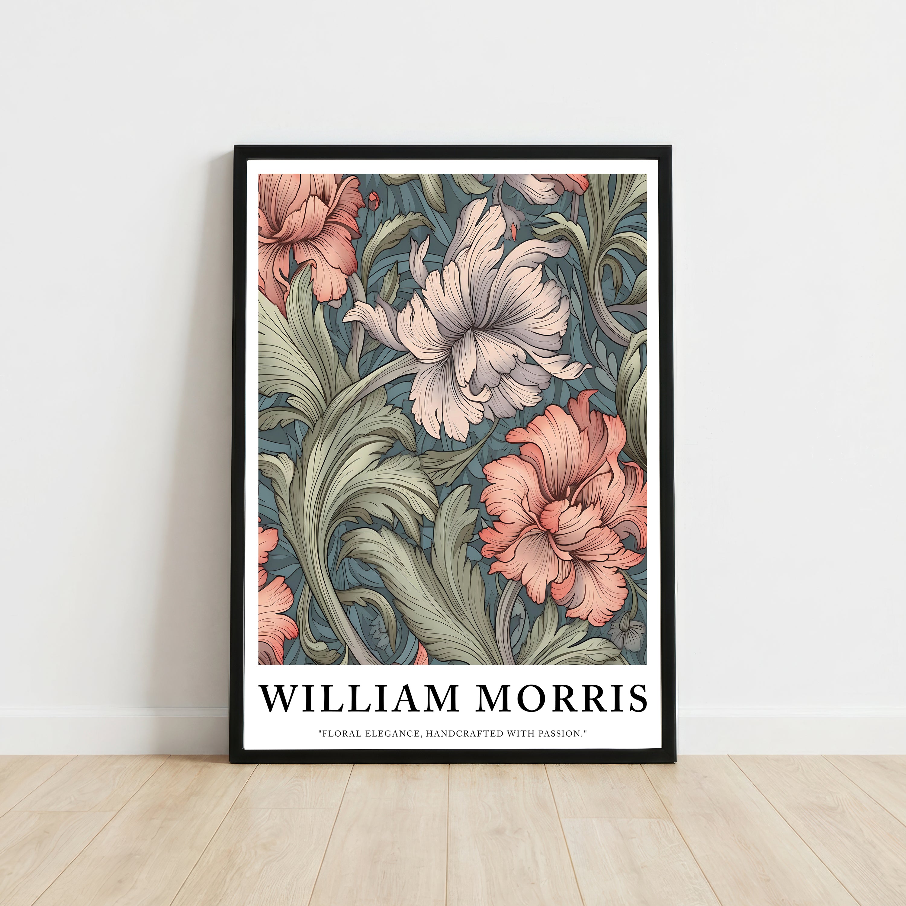 William Morris Inspired Floral Art Print