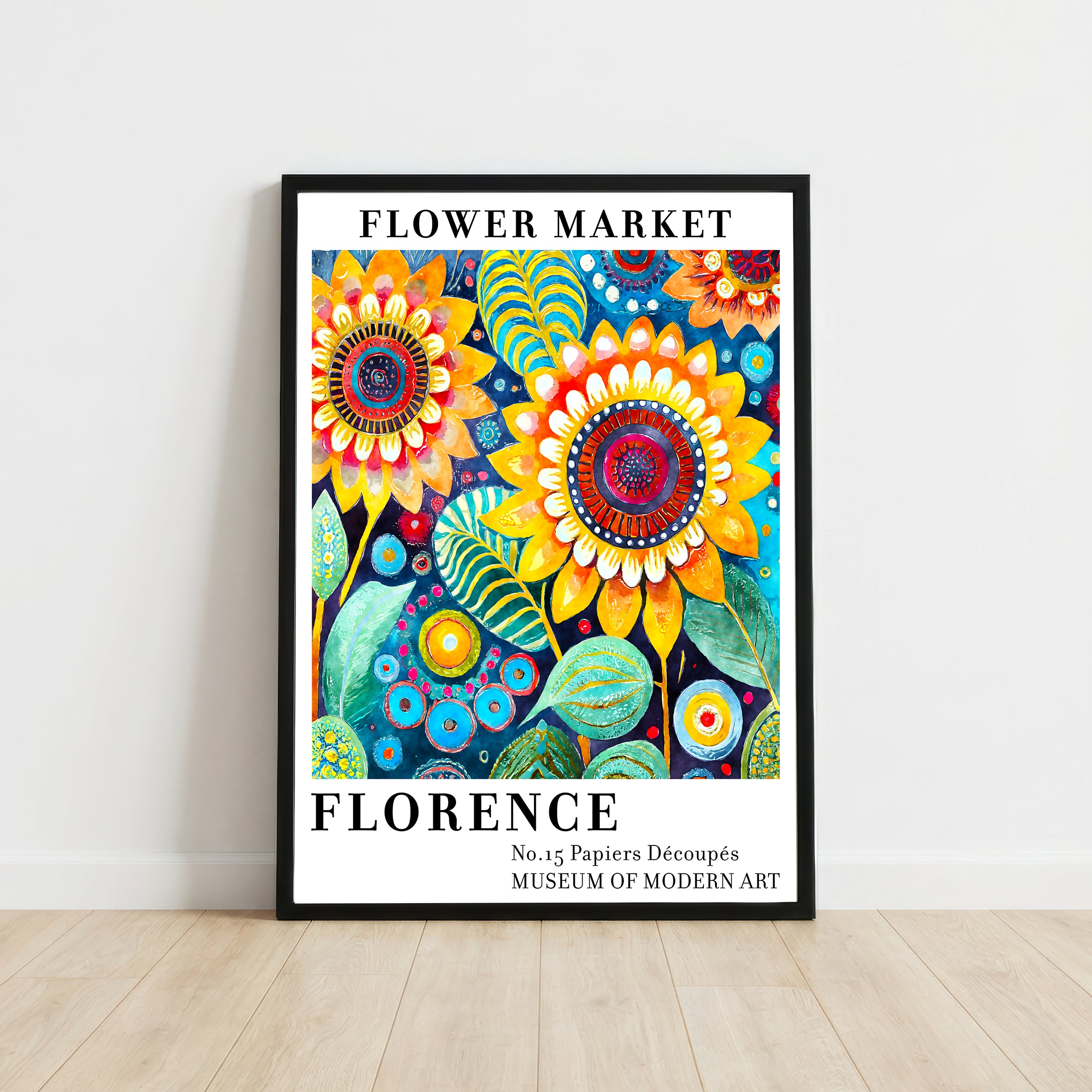 Florence Flower Market Art Print