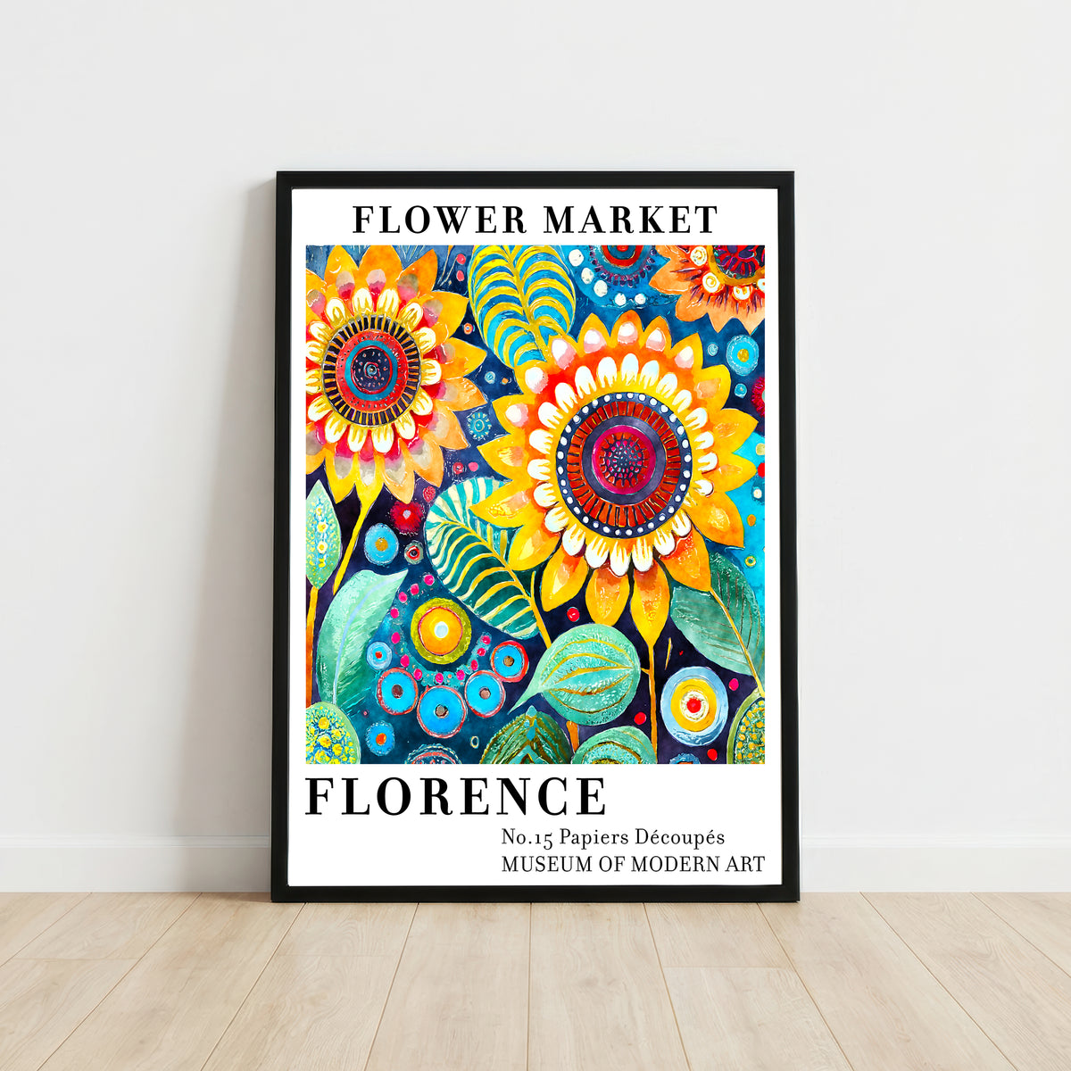Florence Flower Market Art Print