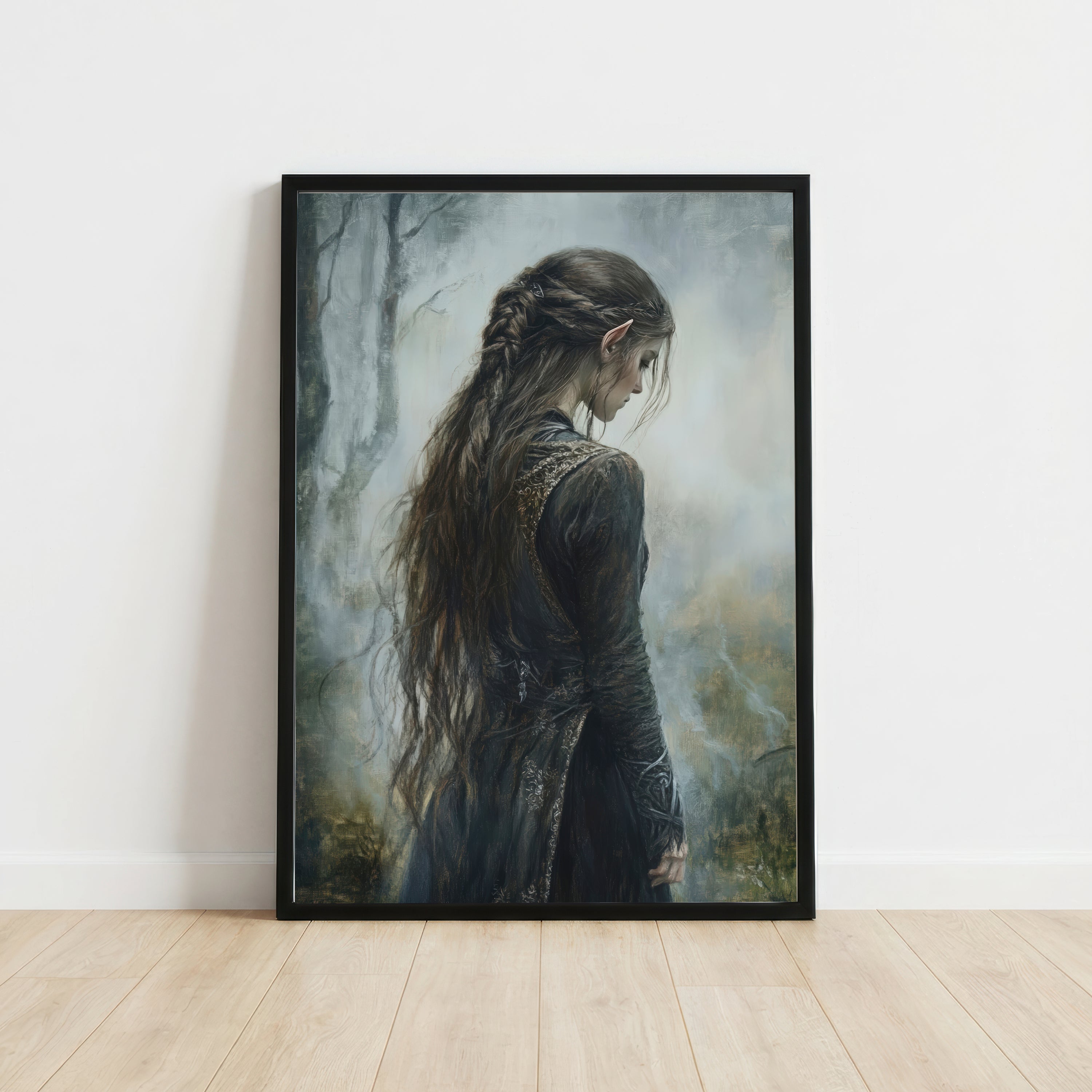 Elven Woman Fantasy Art Print