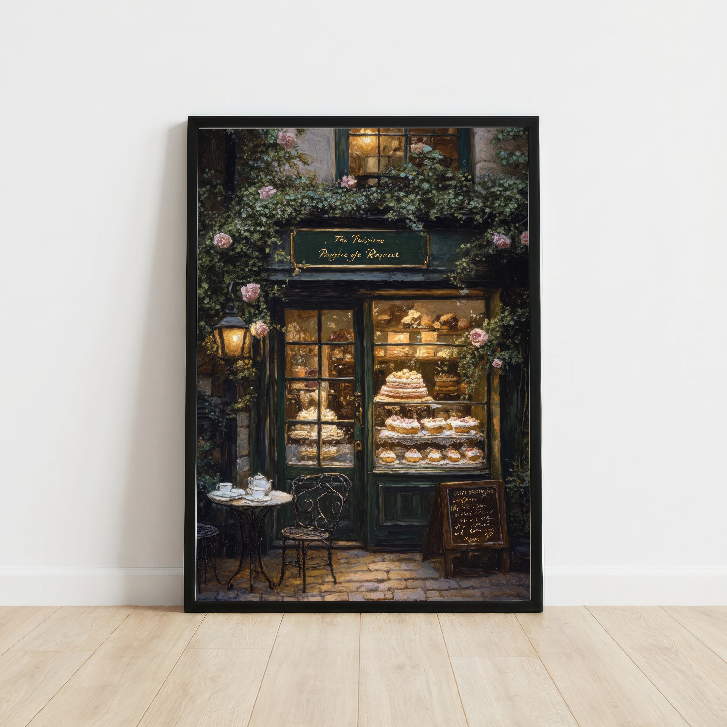 Romantic Patisserie Shopfront Art Print