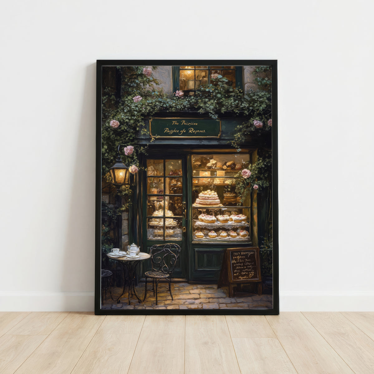 Romantic Patisserie Shopfront Art Print