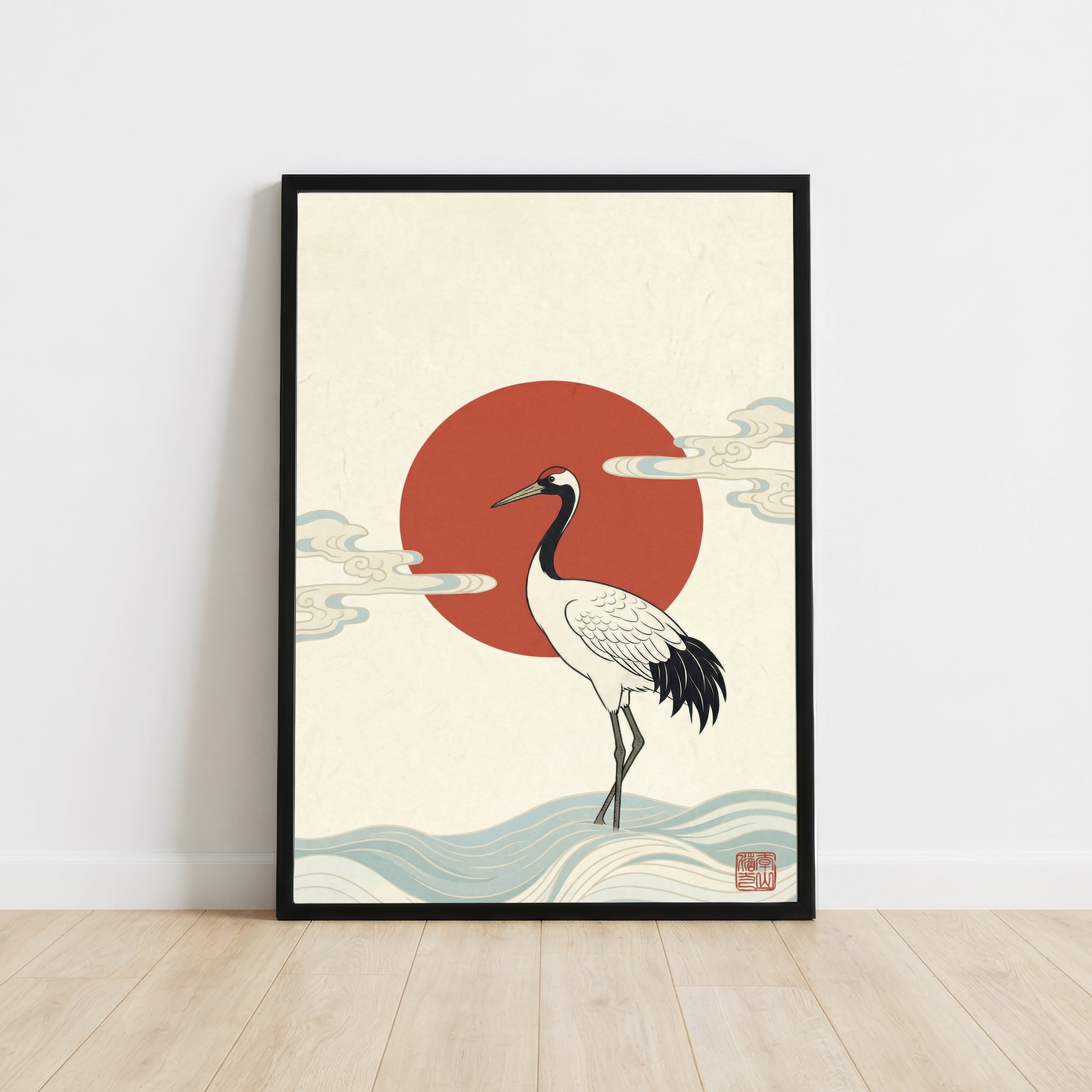 Japanese Crane Art Print