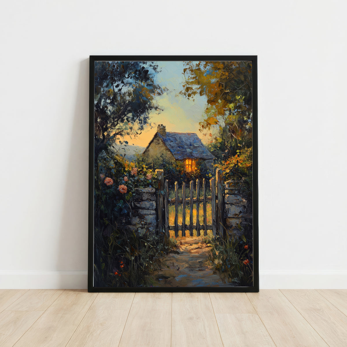 Cottage Garden Gate Art Print