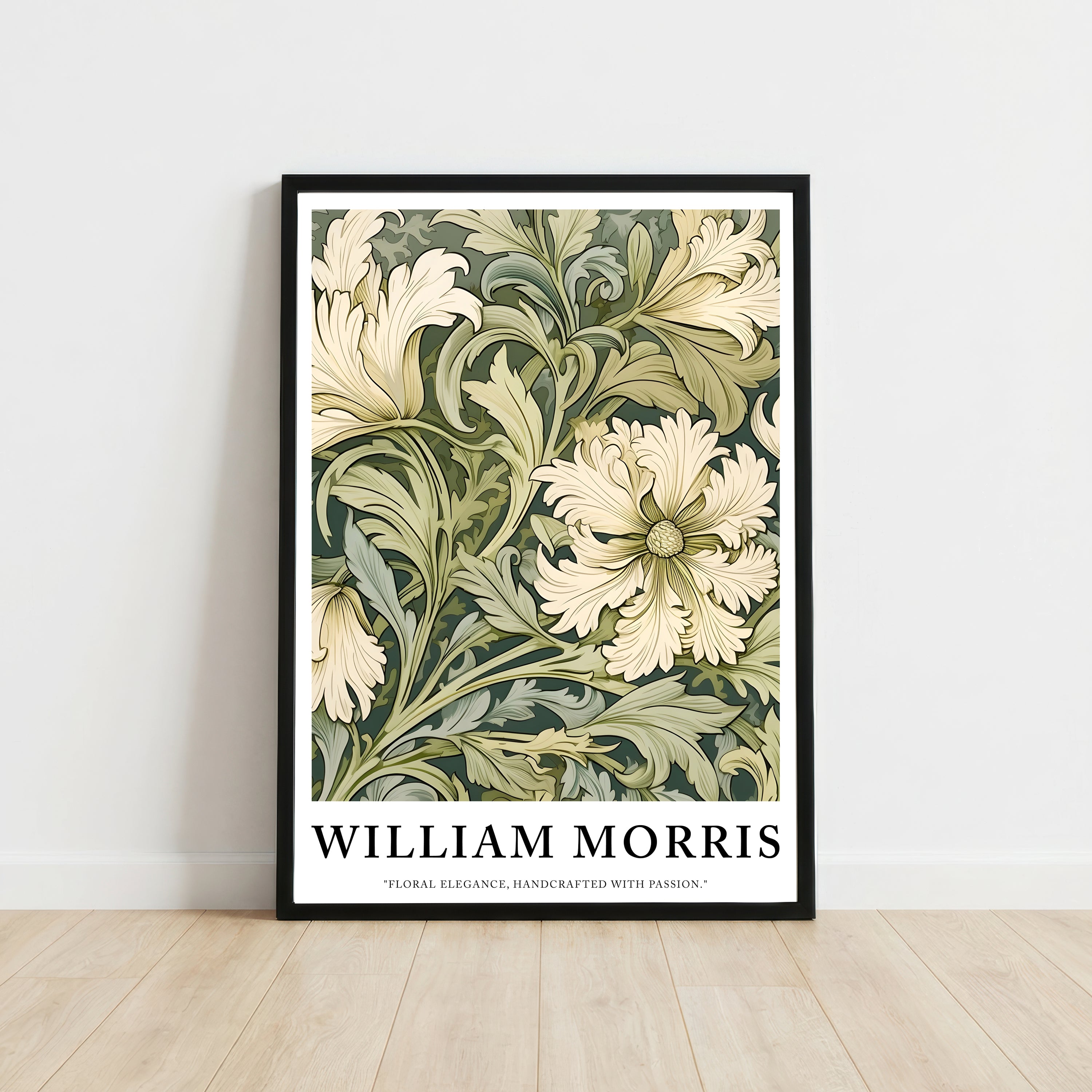 William Morris Inspired Floral Art Print