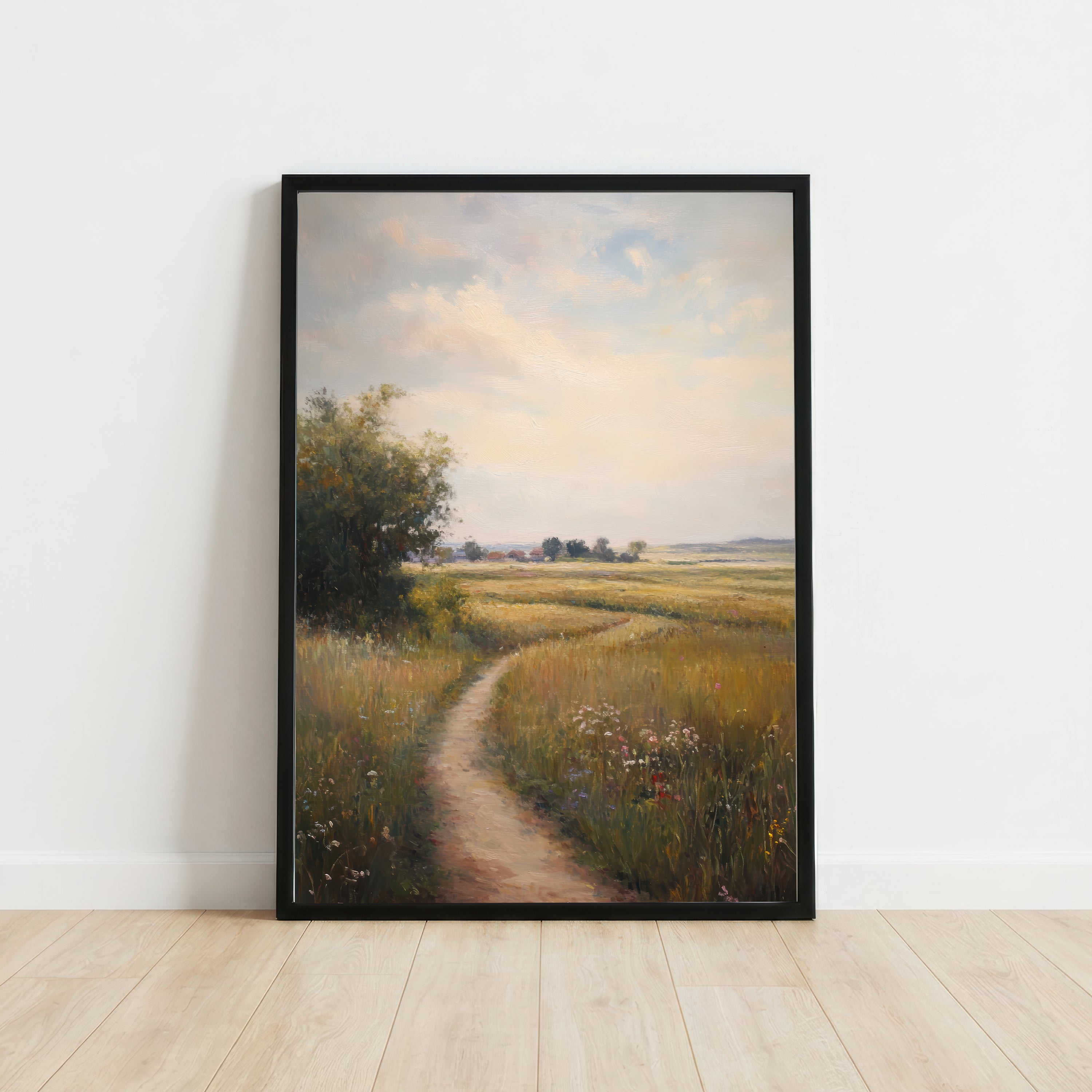 Impressionist Meadow Path Art Print