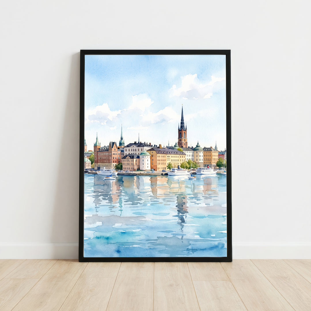 Stockholm Sweden Watercolour