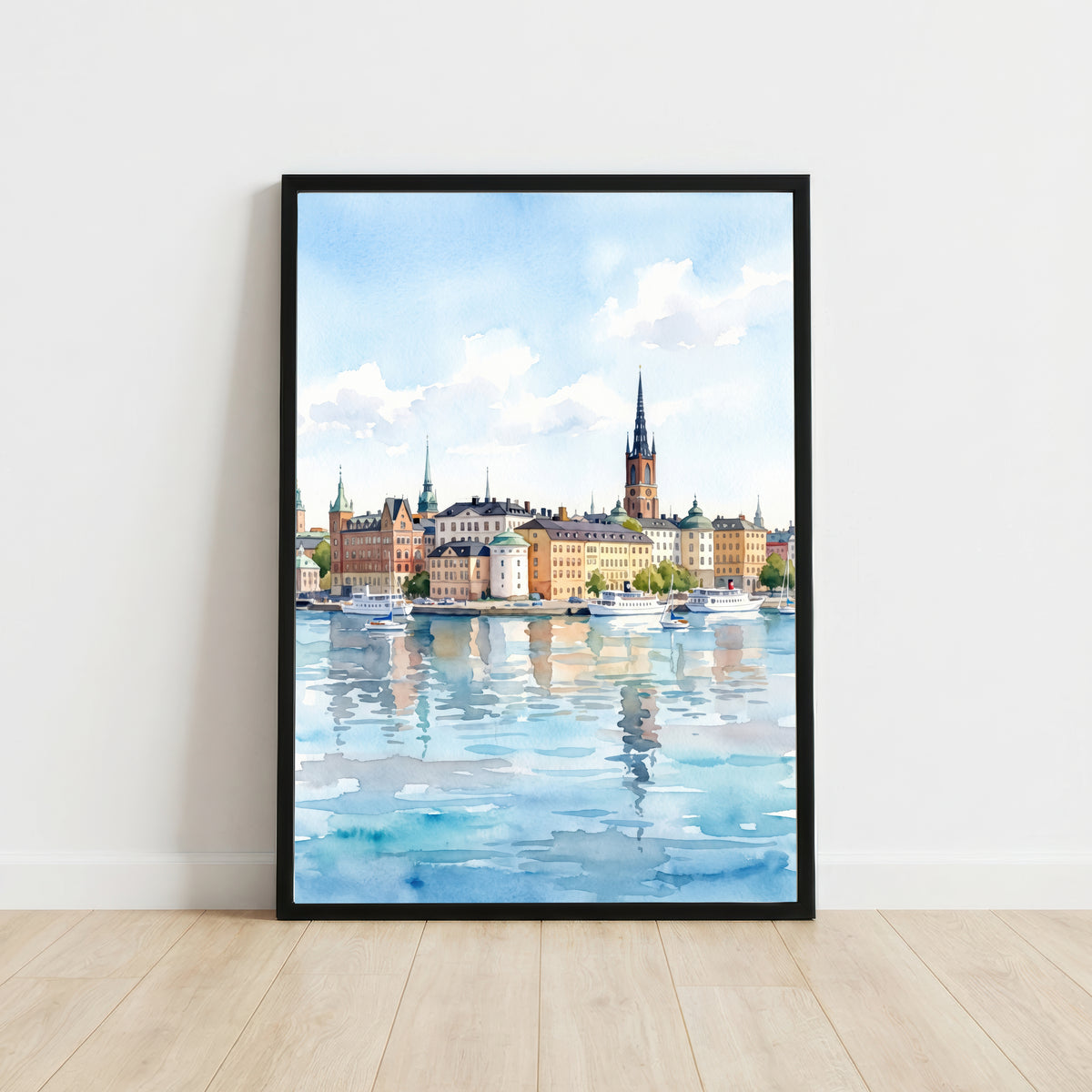 Stockholm Sweden Watercolour