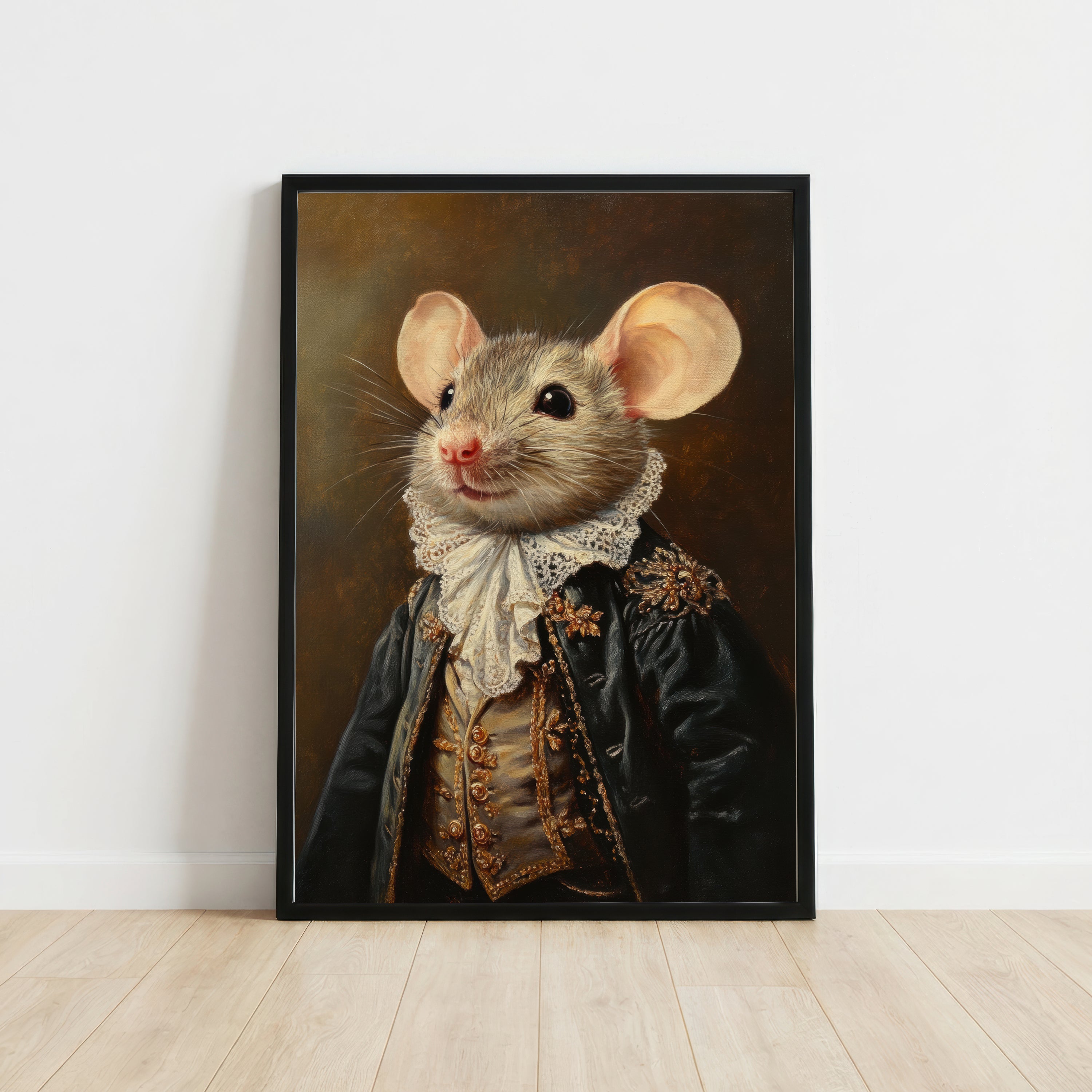 Dapper Mouse Dark Academia Art Print
