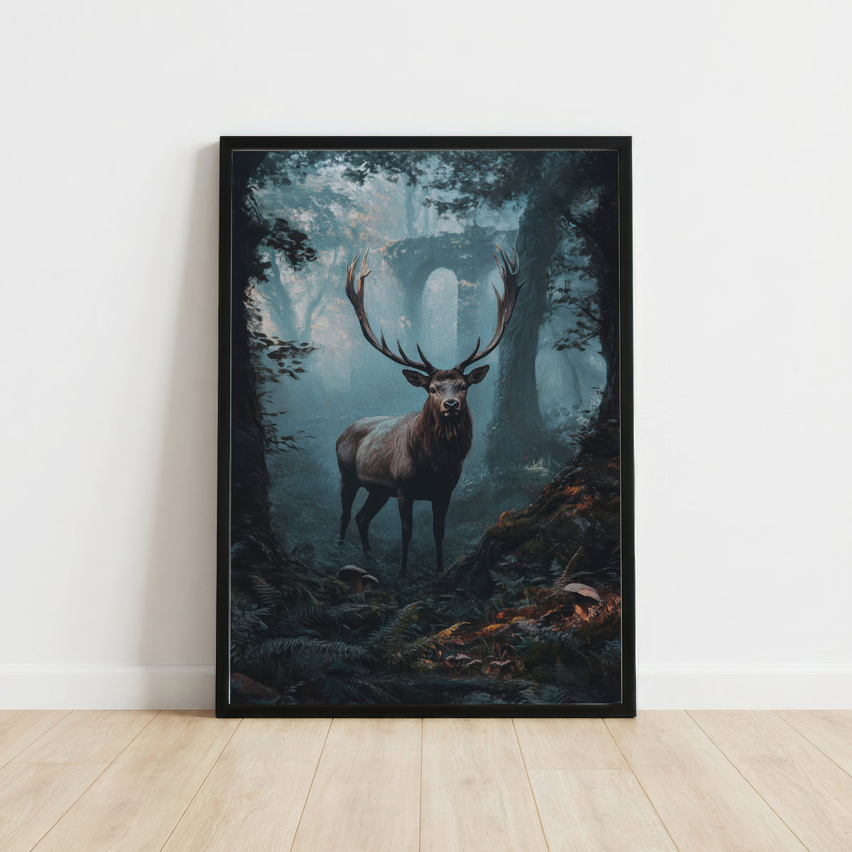 Majestic Stag Woodland Art Print