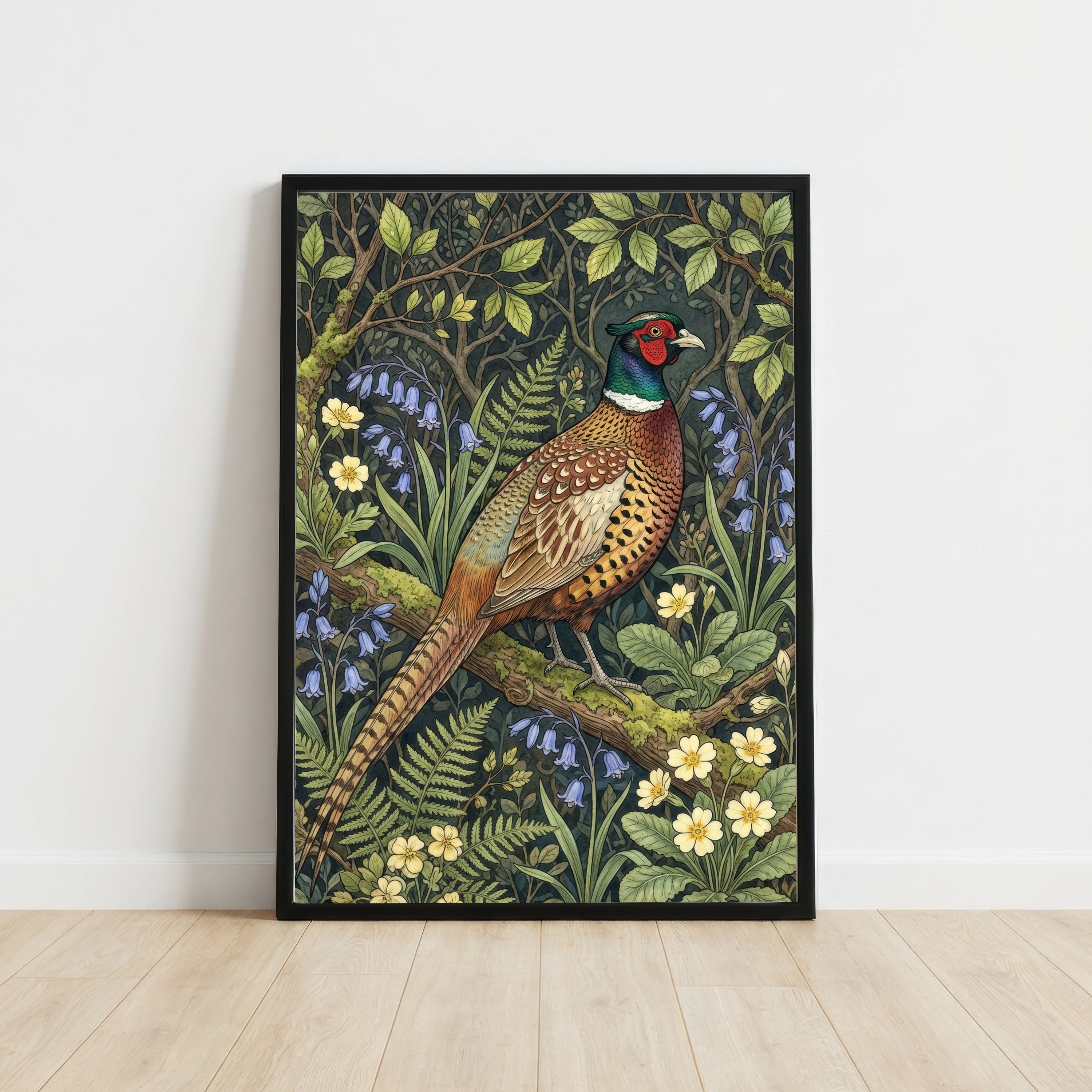 Pheasant Botanical Art Print