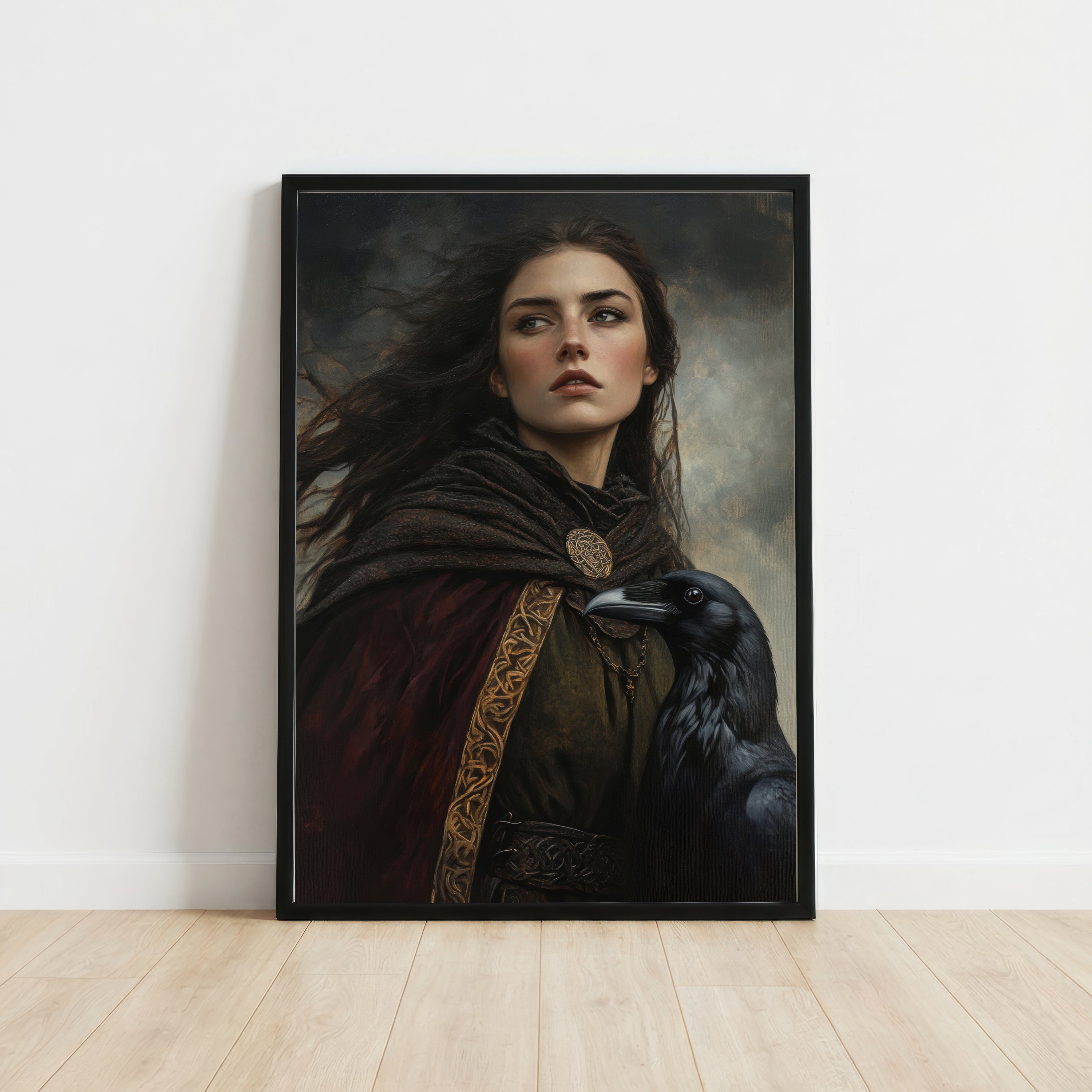 Raven Companion Portrait Art Print