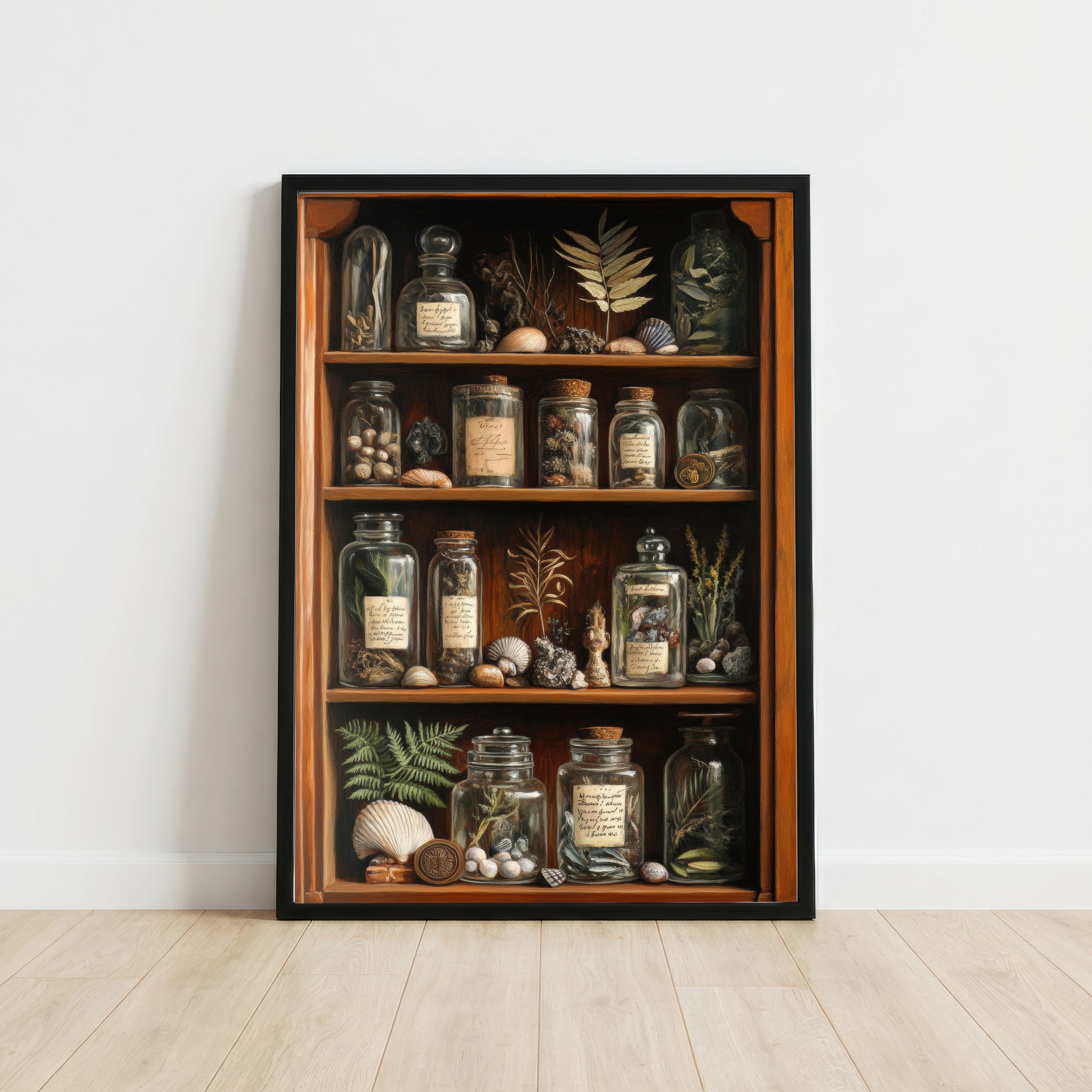 Vintage Apothecary Cabinet Art Print