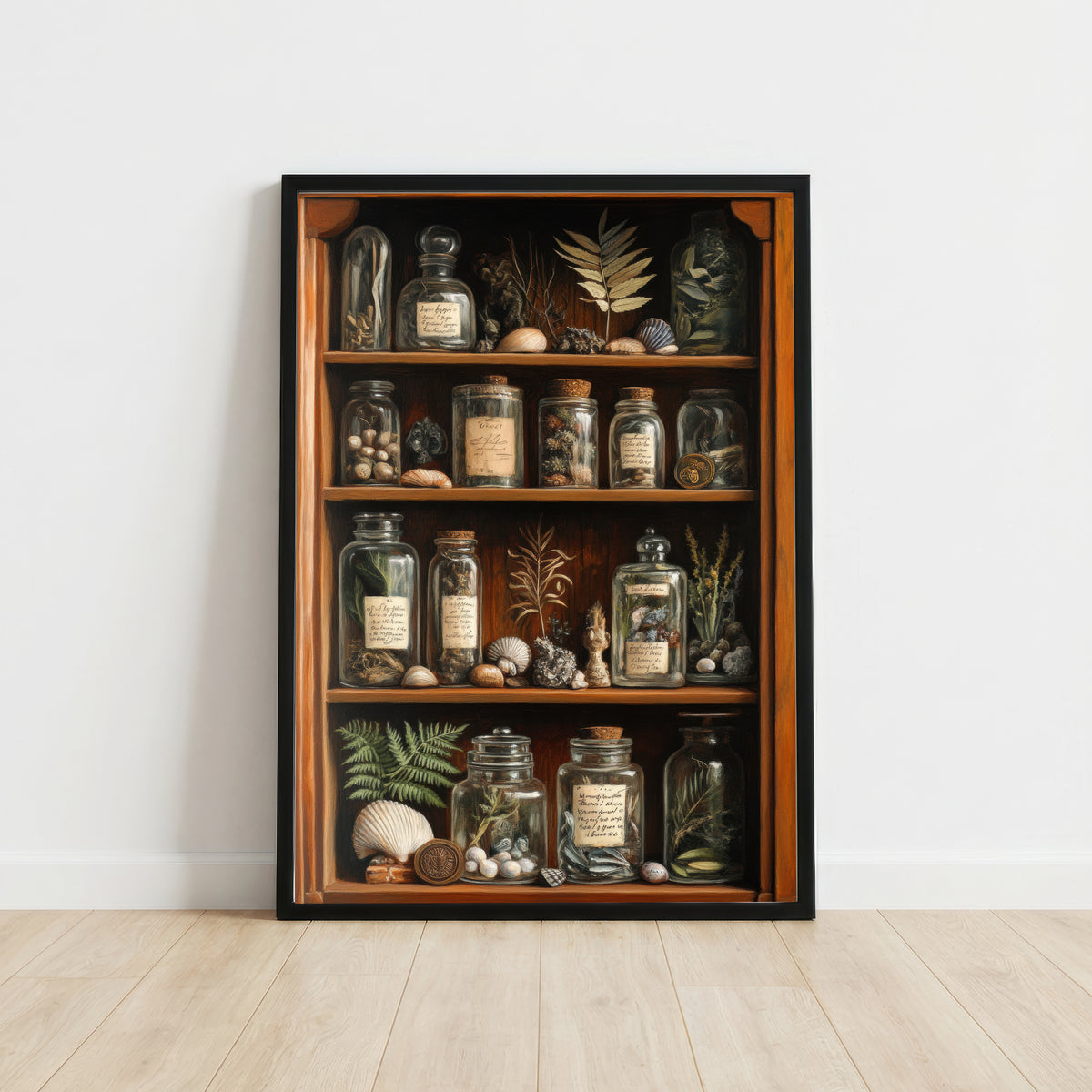 Vintage Apothecary Cabinet Art Print