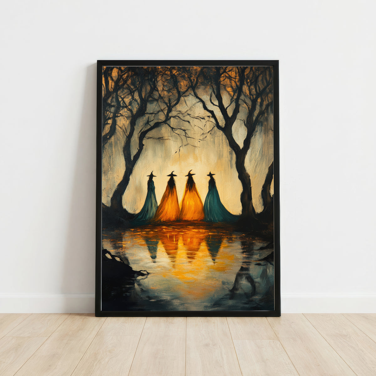 Four Witches Forest Art Print