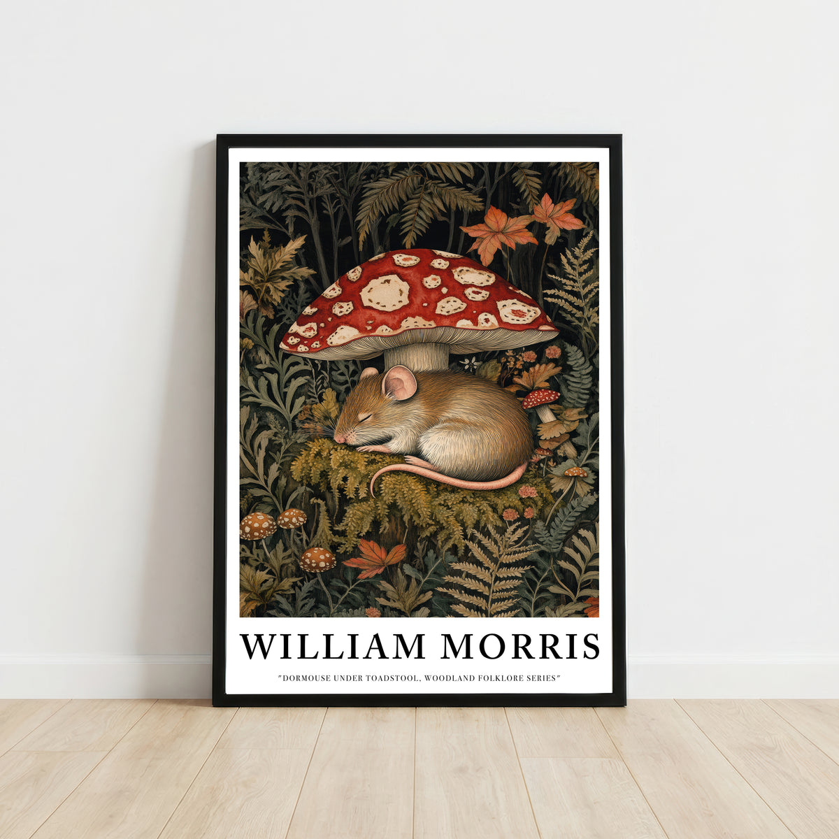 William Morris Inspired Dormouse Art Print
