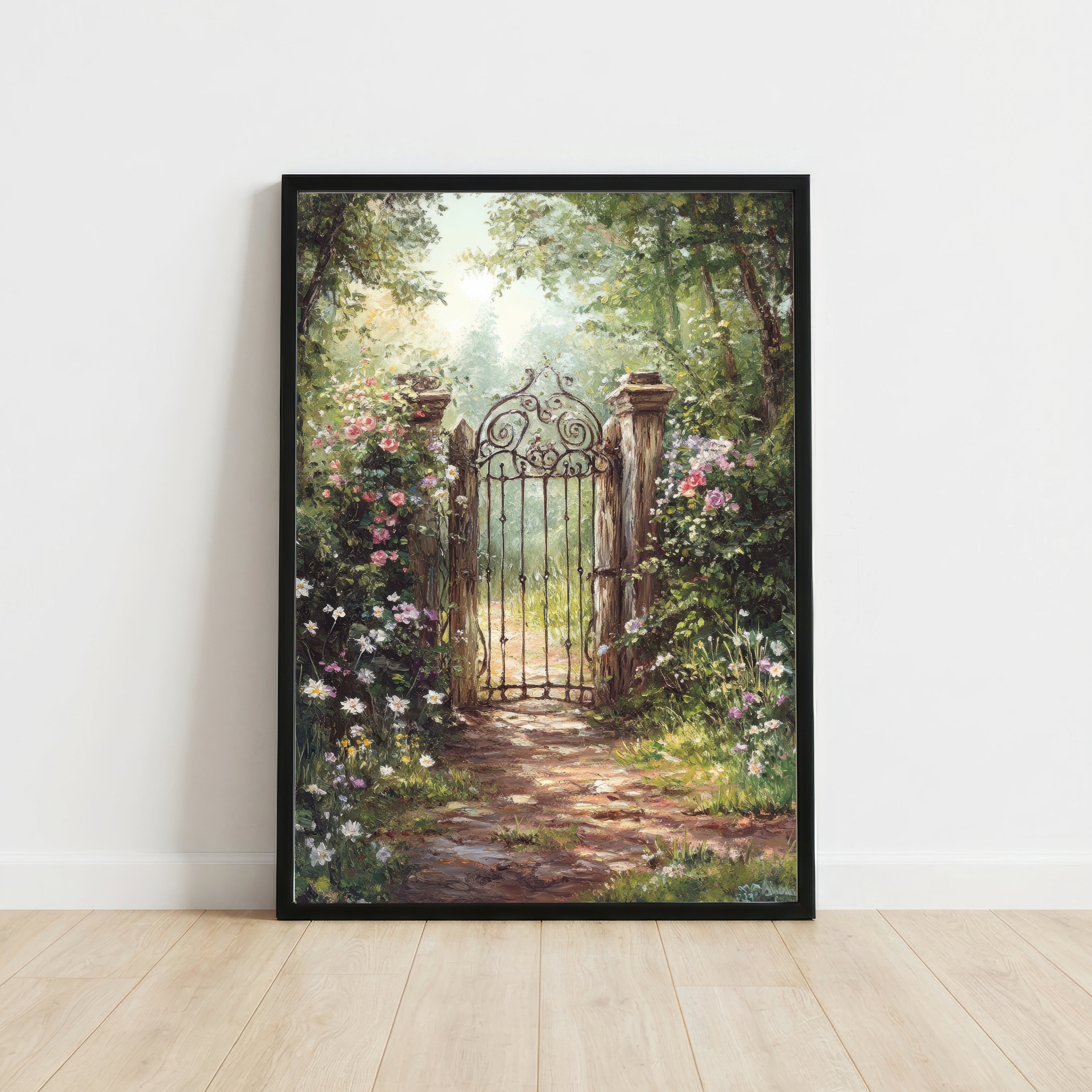 Enchanted Garden Gate Art Print